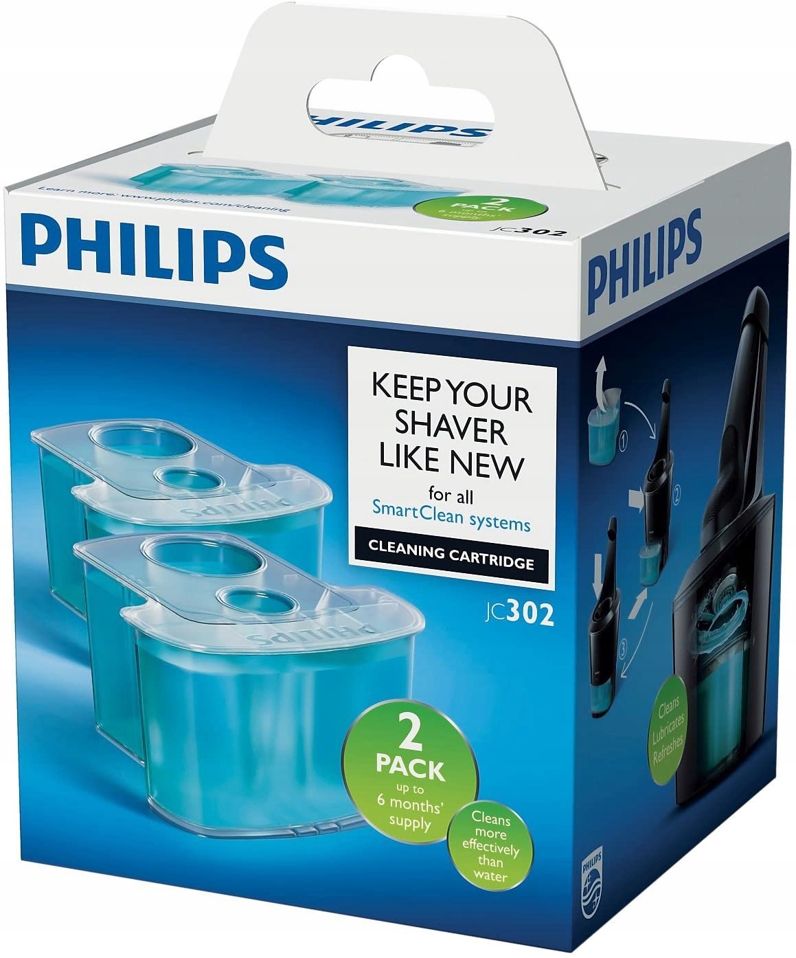 Wkłady czyszczące do golarek Philips JC302/50 2 sztuki