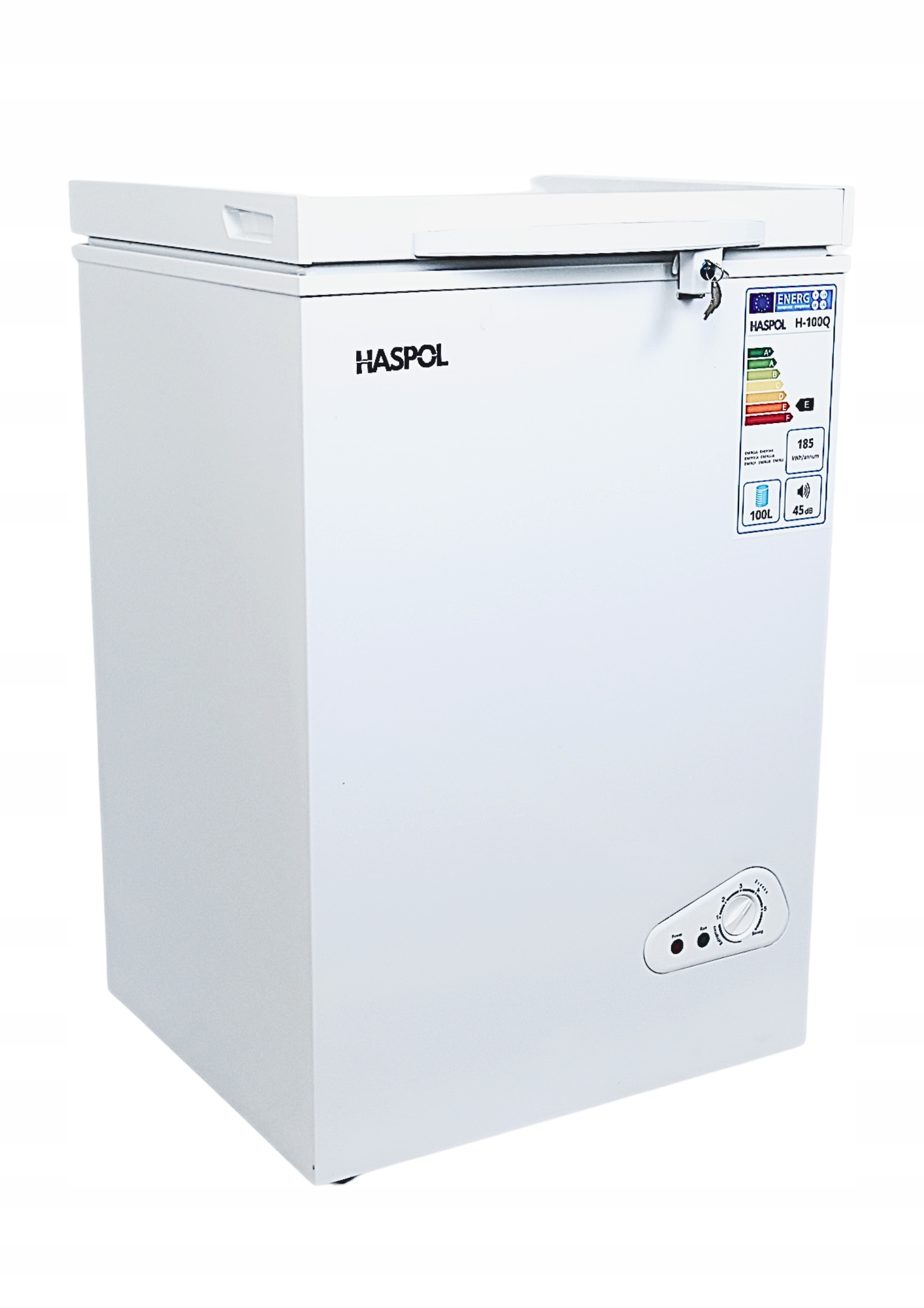 Volně Stojící Truhlicová Mraznička 2v1 chlazení mrazení Koš 100L Haspol