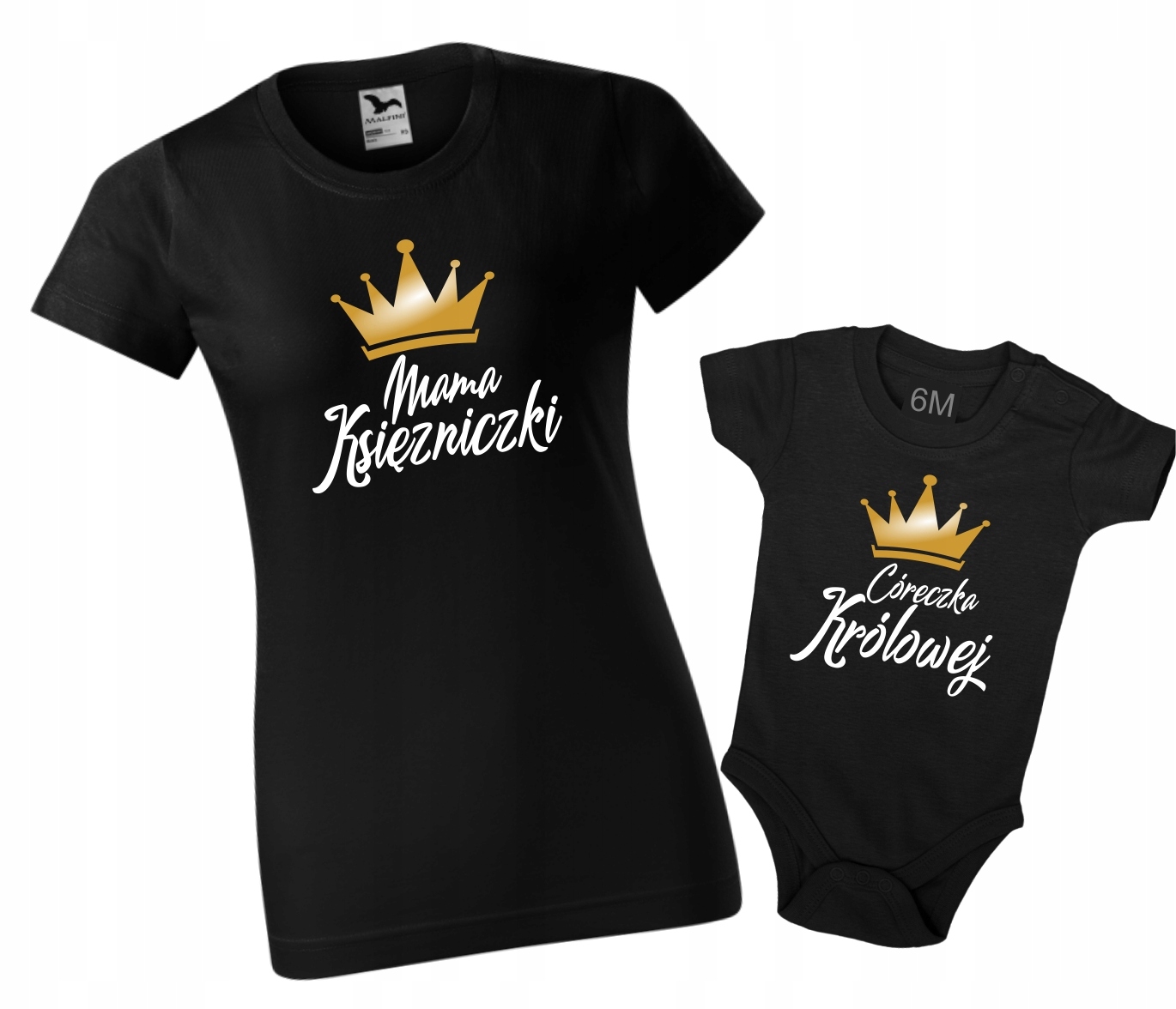 

Zestaw koszulek dla Mamy i Córki S 6M