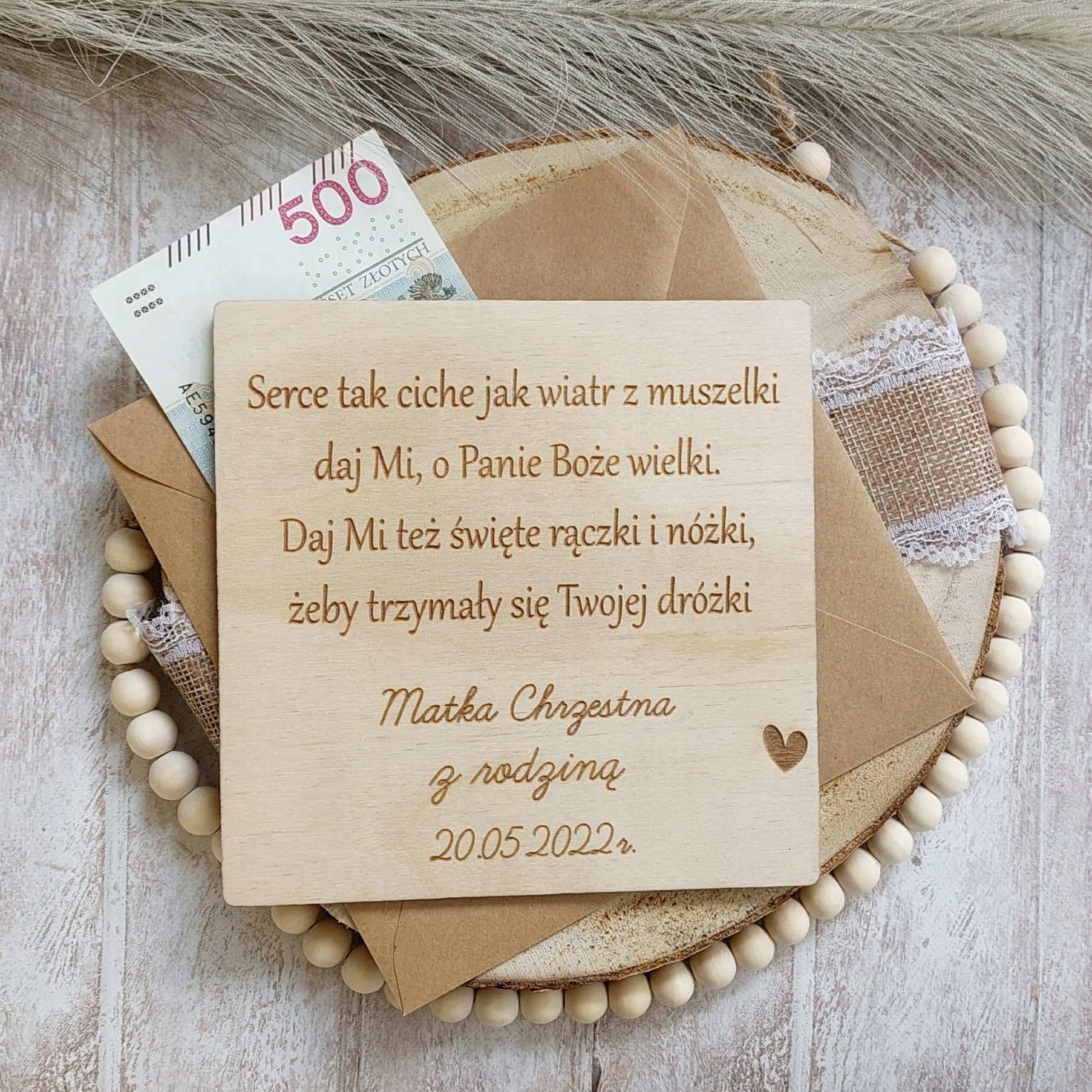 PAMIĄTKA CHRZTU ŚWIĘTEGO DLA CHŁOPCA I DZIEWCZYNKI Długość 14 cm