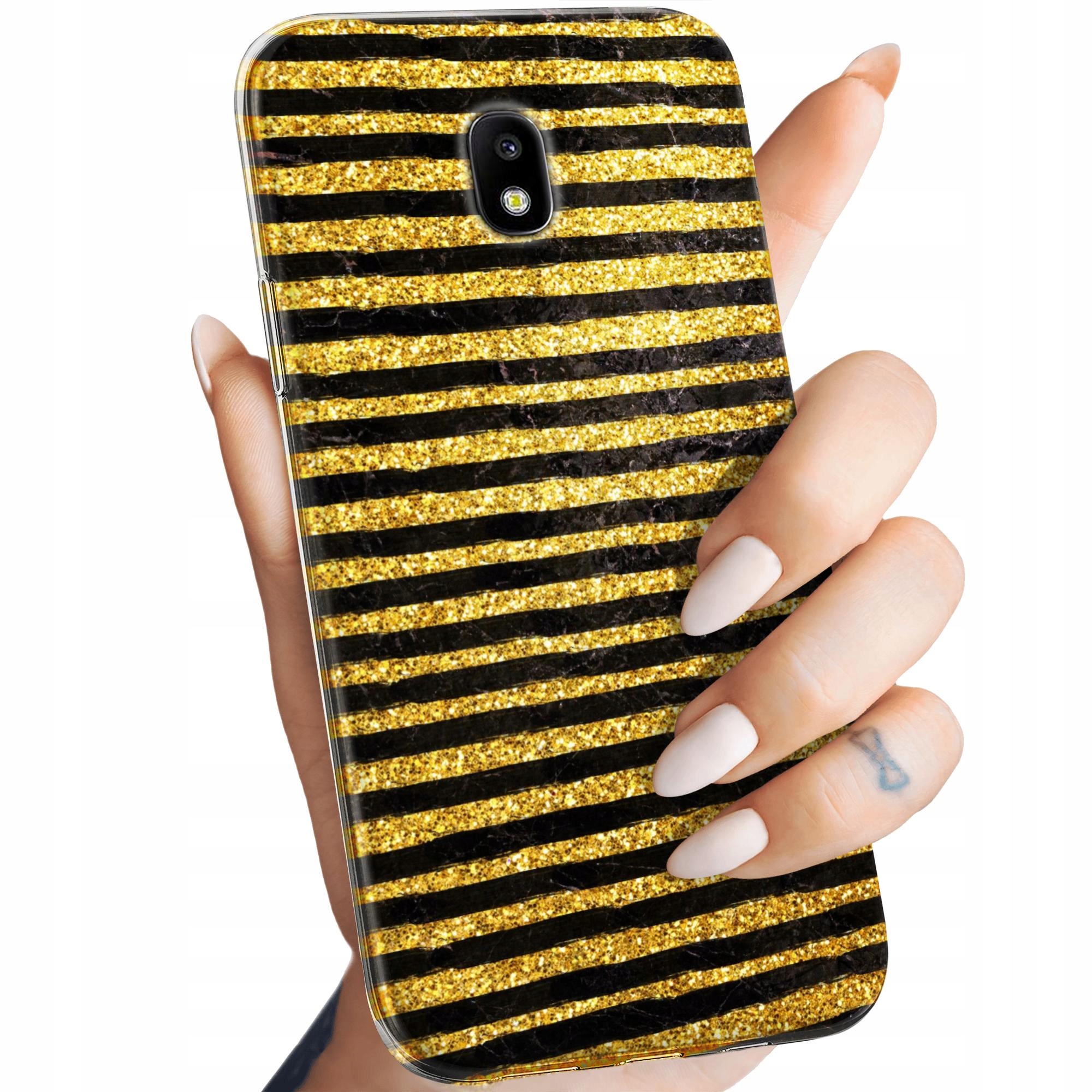 Etui Do Samsung Galaxy J3 2017 Złoto Gold Rich Obudowa Pokrowiec Case