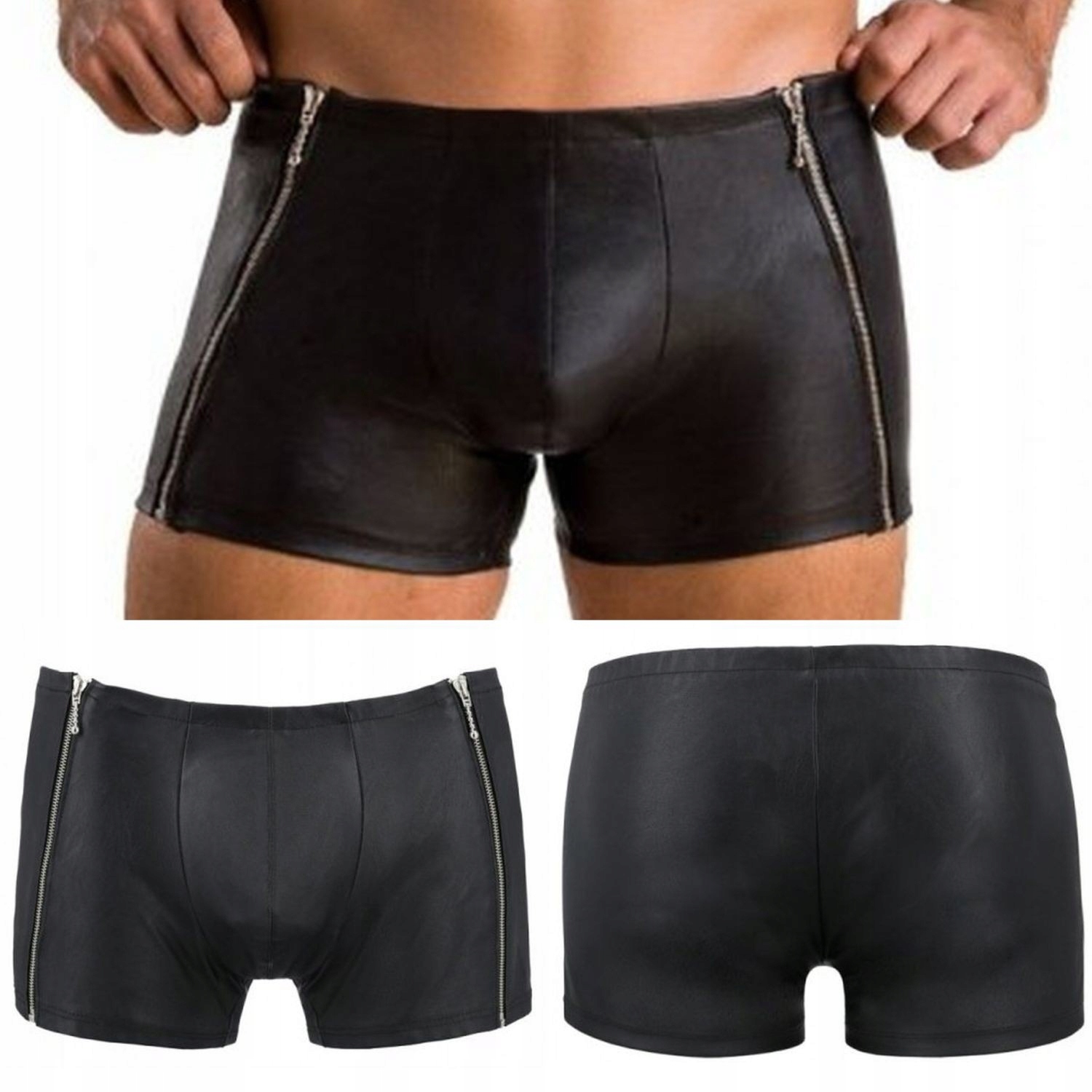 Pánské Slipy Casmir 049 krátké, matně černé, velikost L/XL