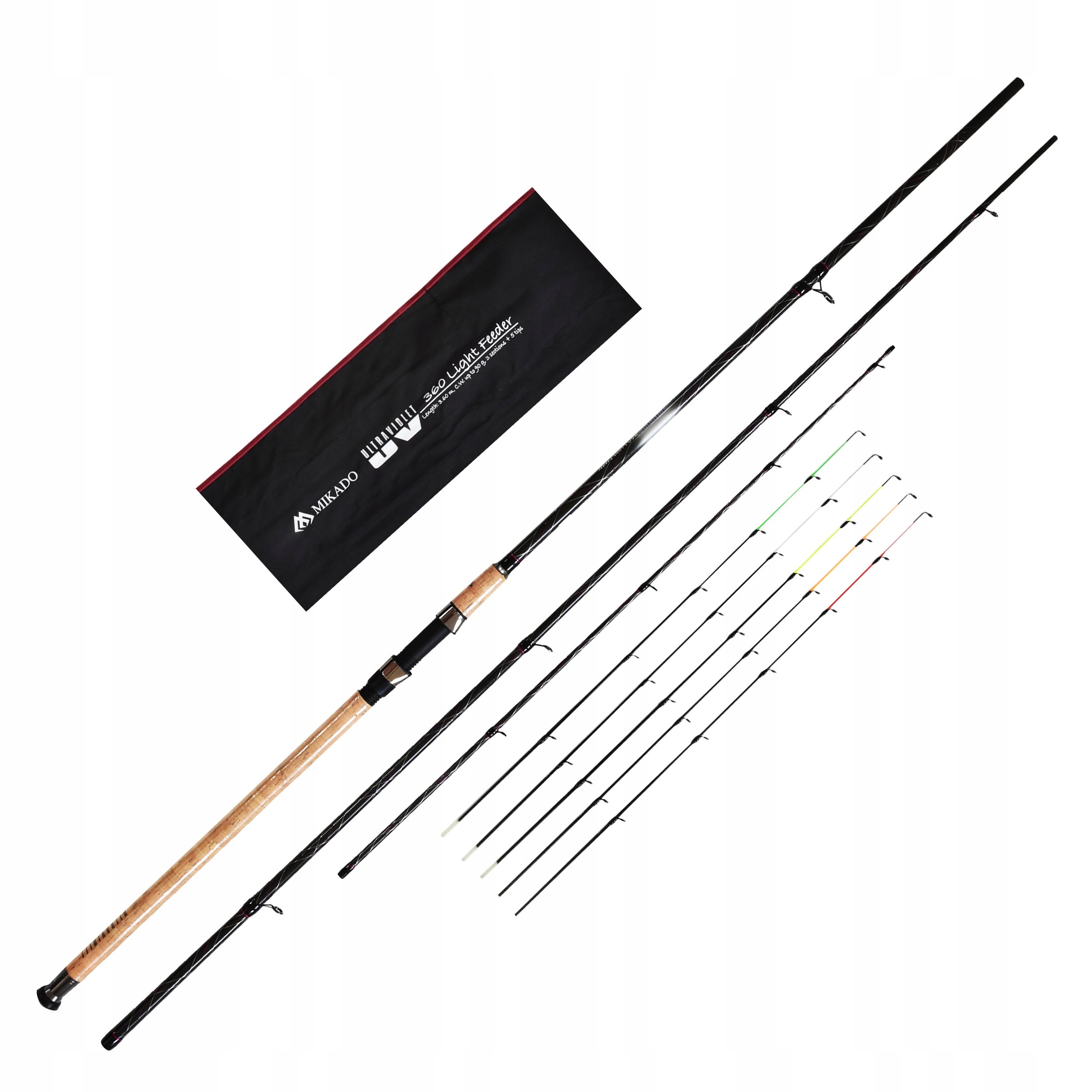 Wędka gruntowa Mikado Ultraviolet Light Feeder 3.60m 0-90g +5 szczytówek