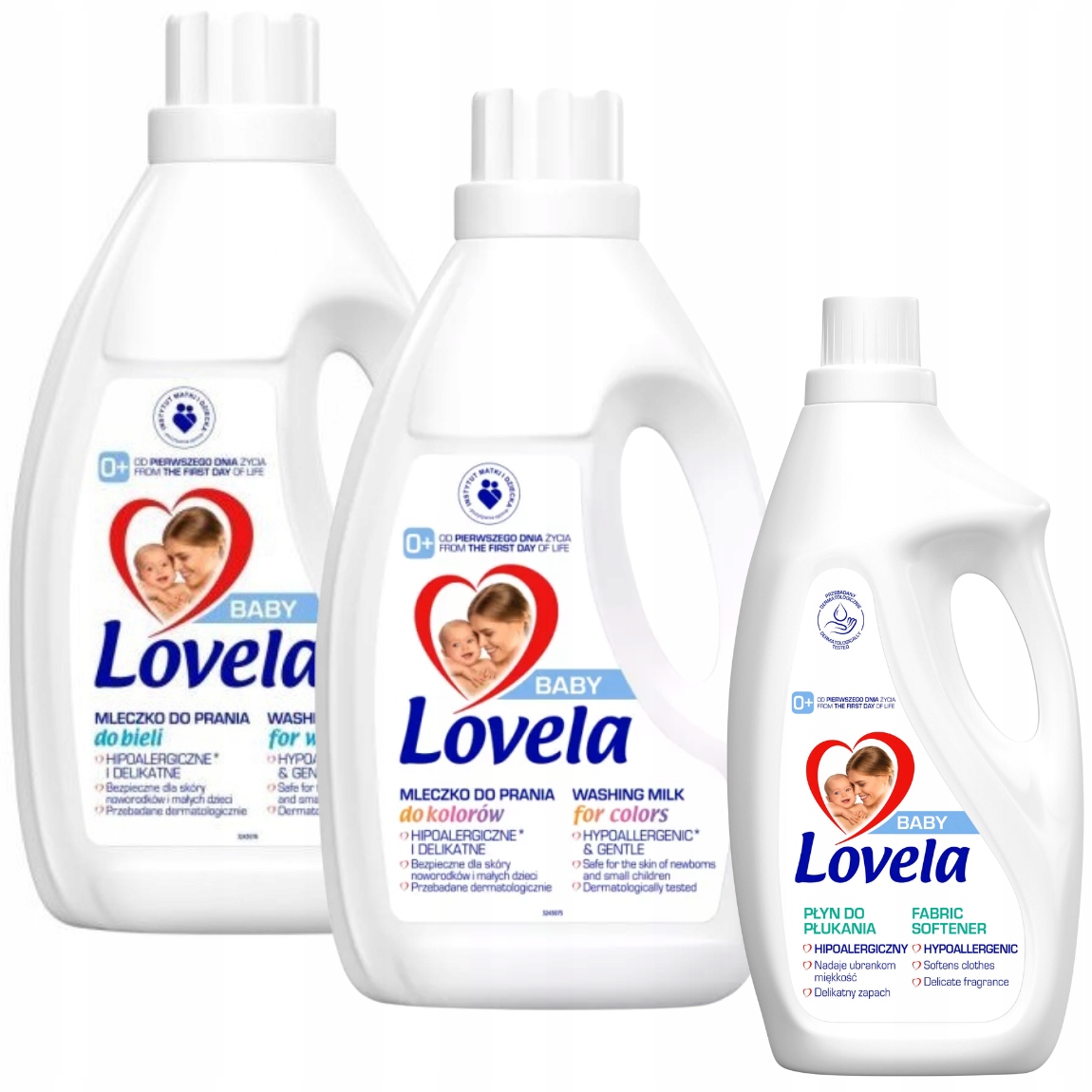 Levně Lovela Baby Mléko na praní Bílých Barevných Ubanek tekutá aviváž