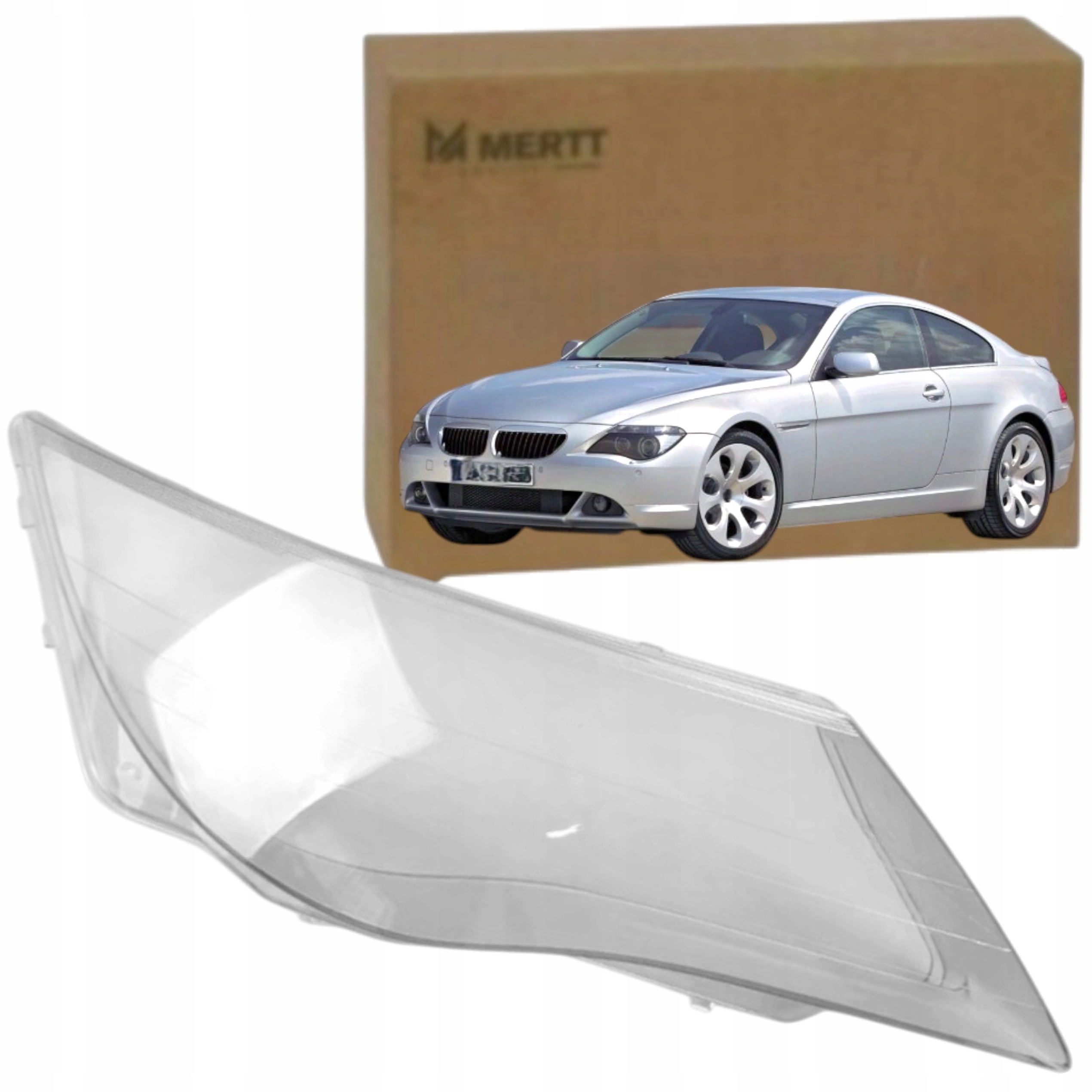 Pravý nový kryt předního světlometu sklo Bmw 6 E63 E64 2007-2010