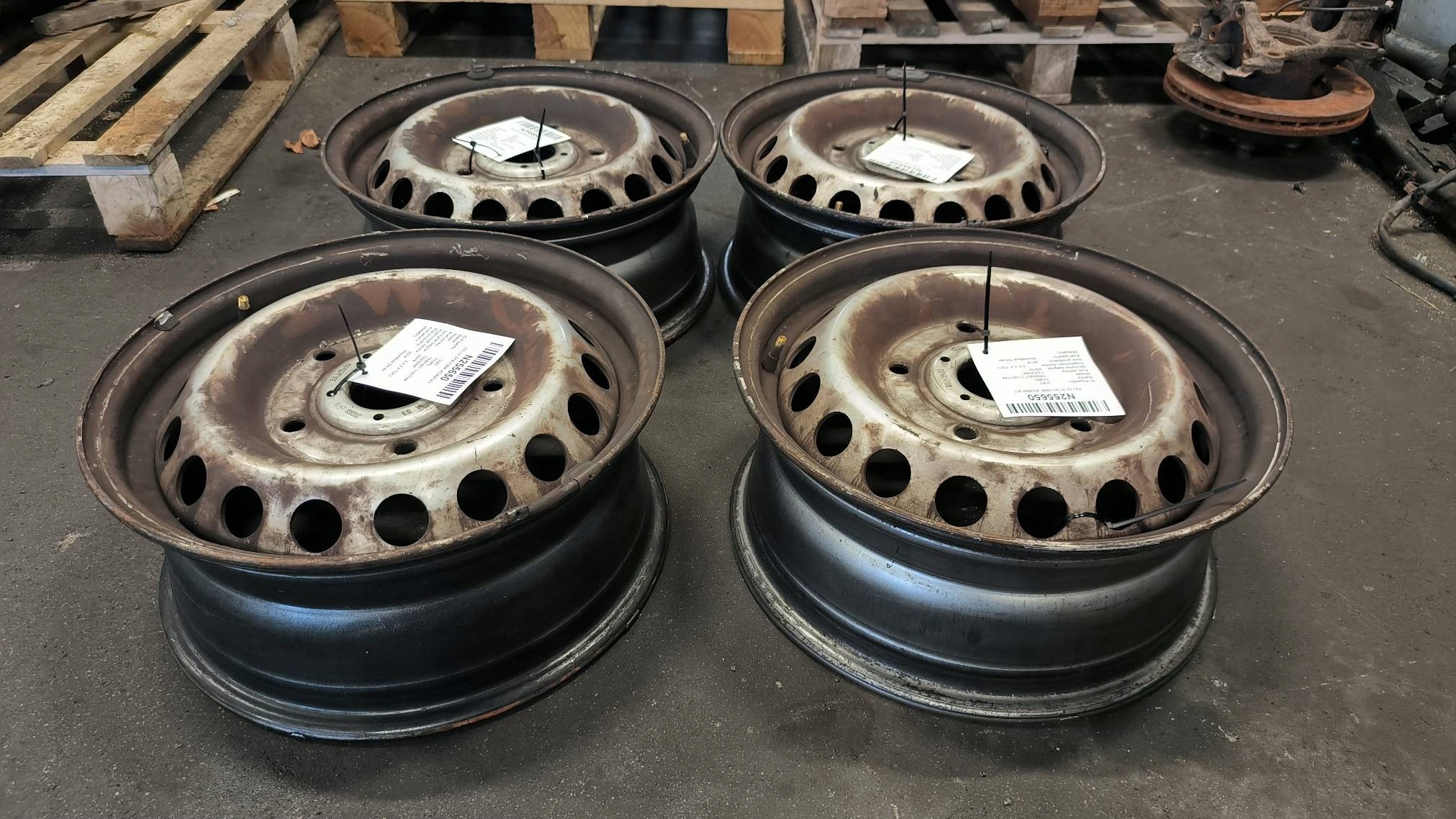 CERCHI Ferro KOMPLET 16 5X160 BK21-1007-DA FORD TRANSIT CUSTOM