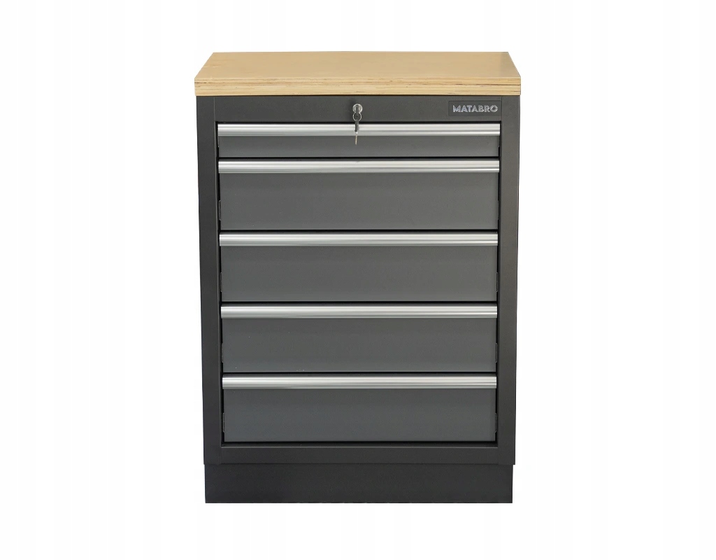 Matabro, Dílenská skříňka s dřevěnou pracovní deskou 680x465x950 mm