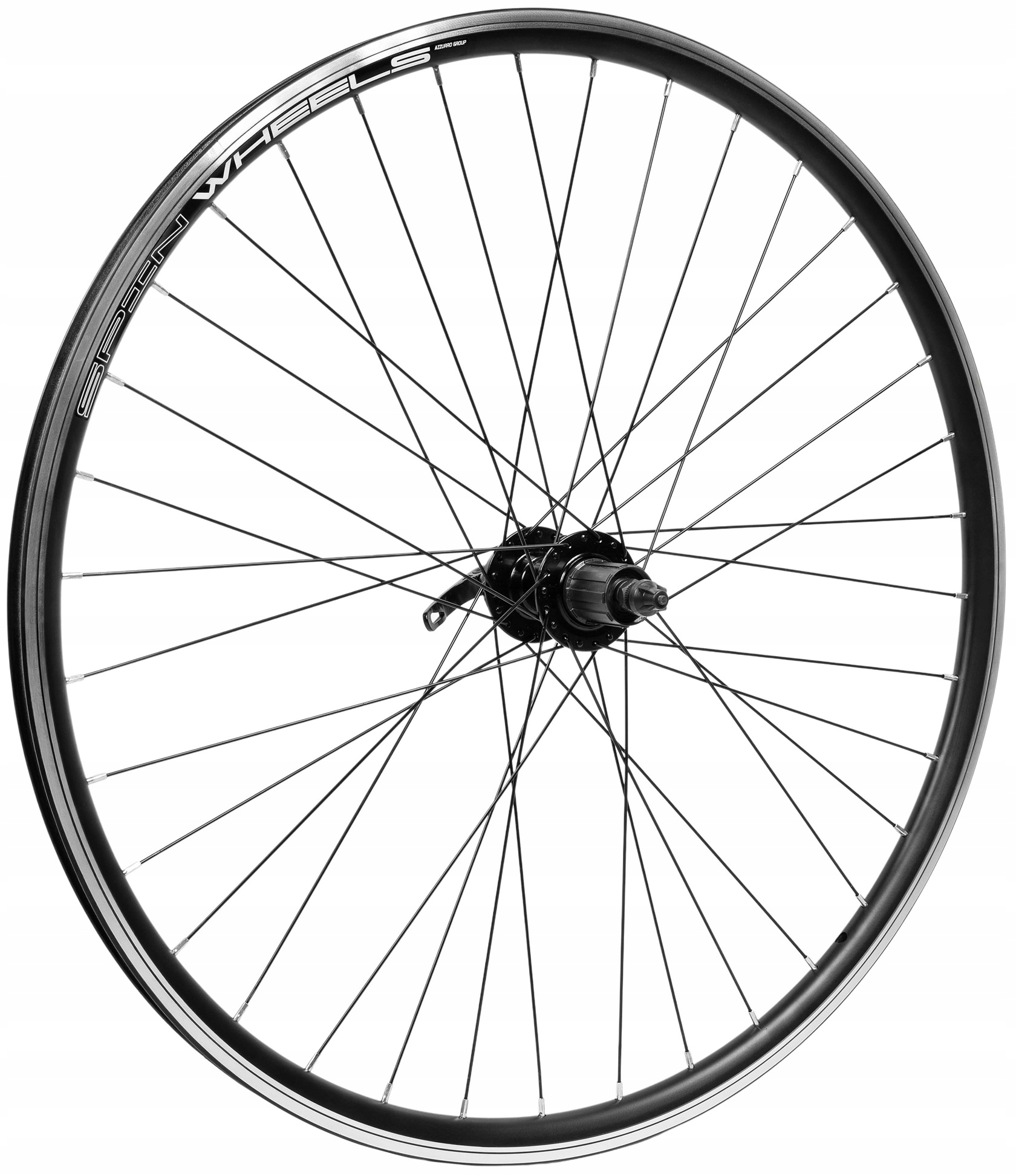 Koło Rowerowe Tylne 28 Cali Kaseta Hamulec Tarczowy i V-brake Stożek