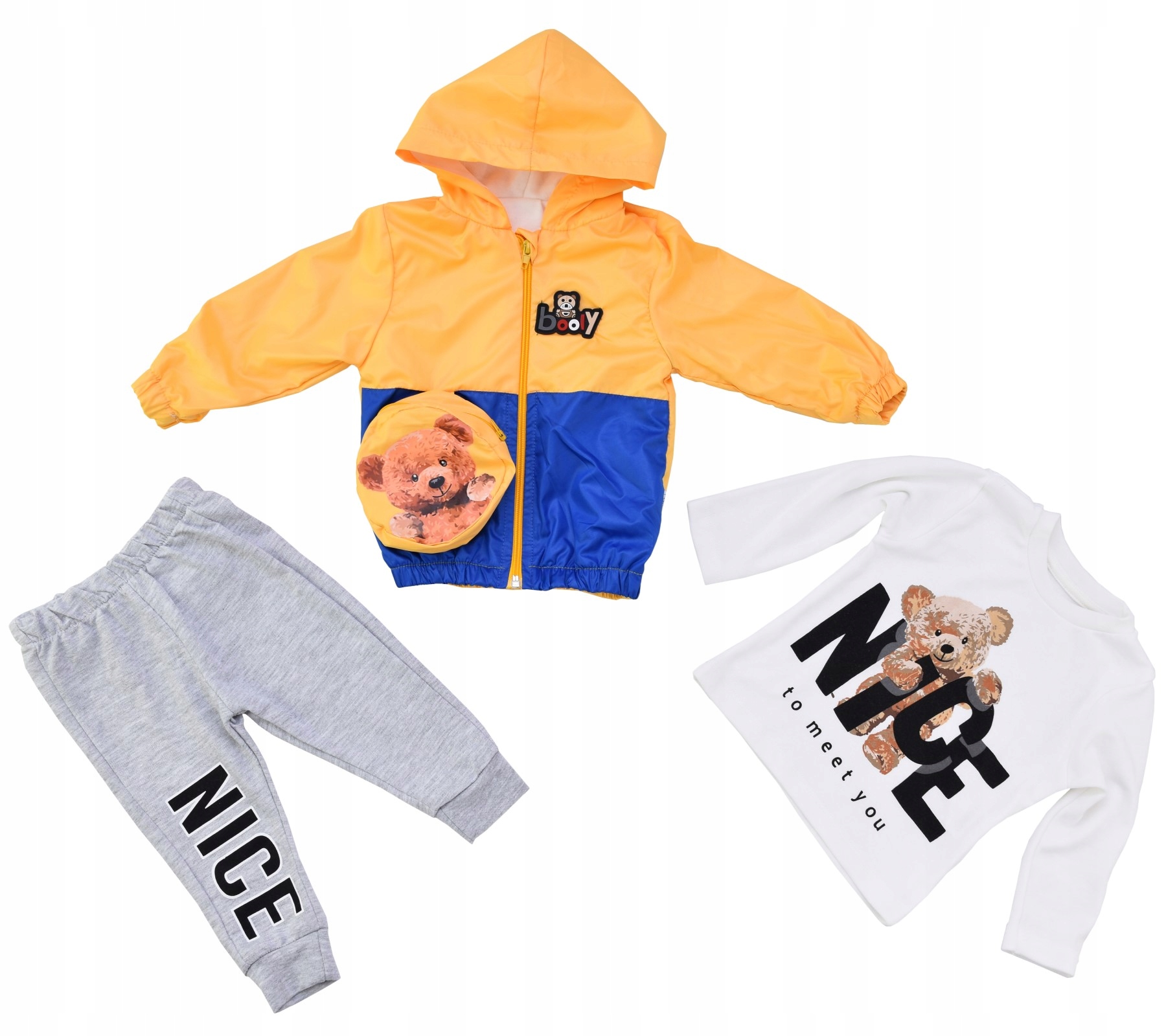 KOMPLET NIEMOWLECY 3 CZ KURTKA PRZECIWDESZCZOWA 74