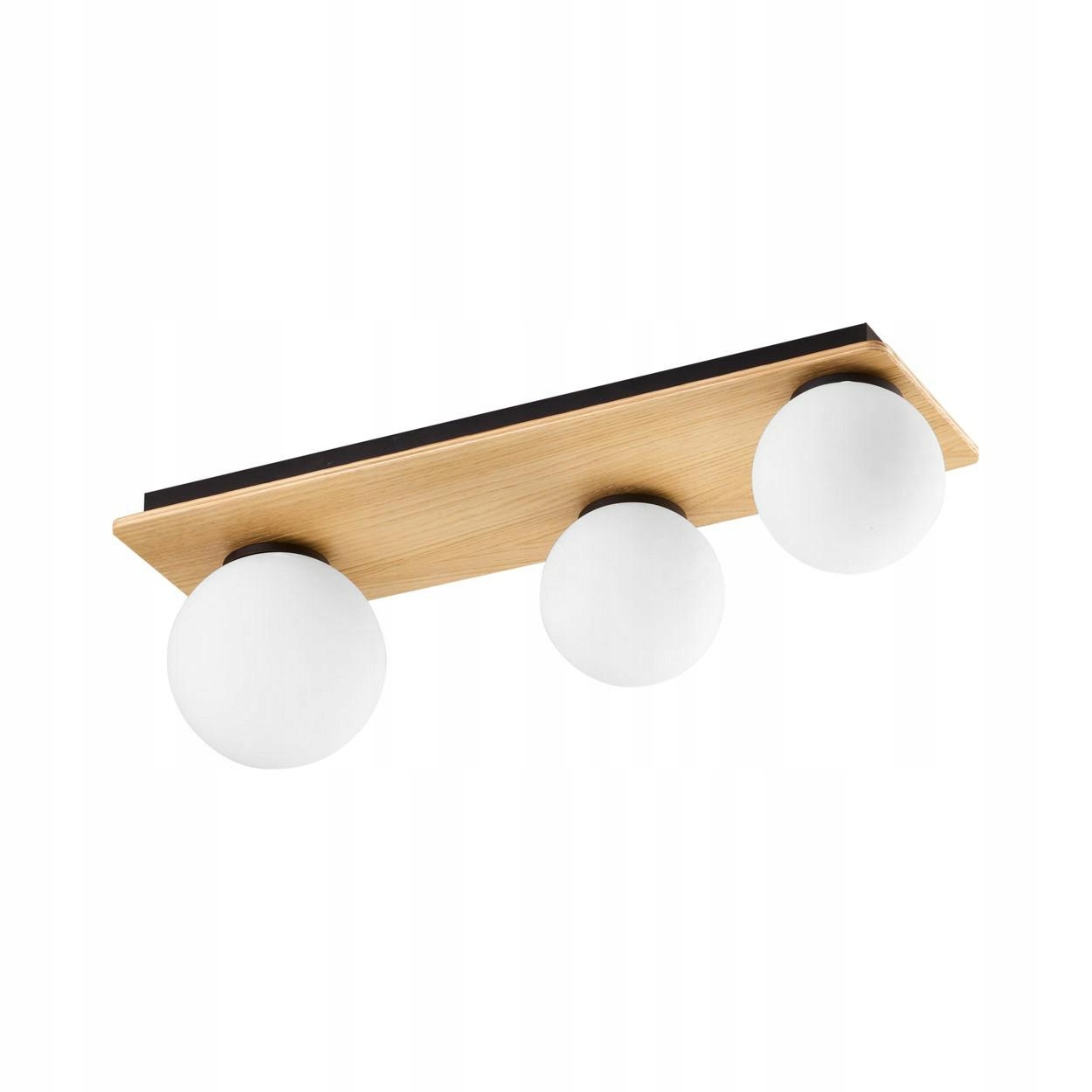 Stropná lampa Bianca Čierna Hnedá Sklenené Tienidlá 3xG9 moderné závesné