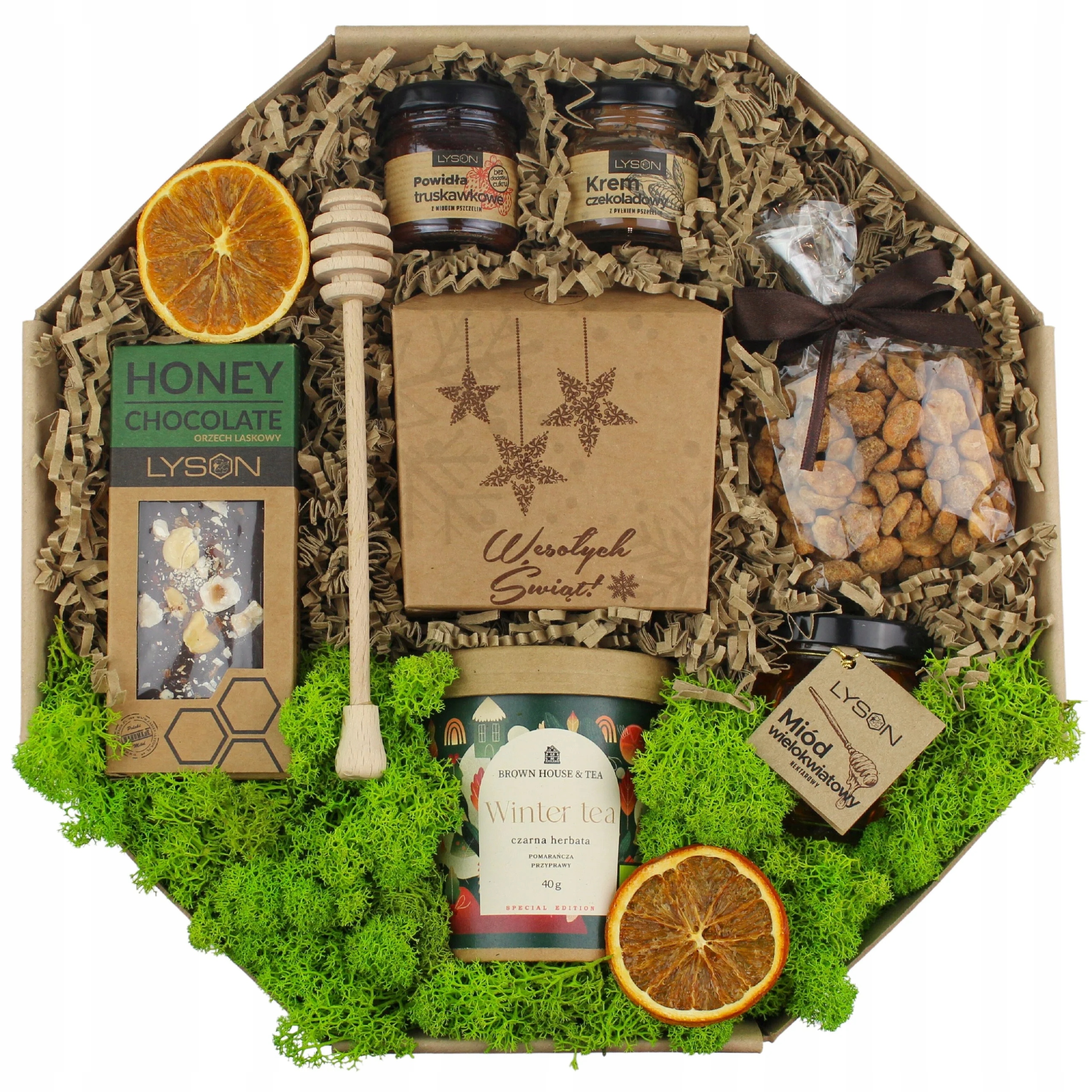 Levně Dárková krabička, vánoční koš – „Leandro“ – PP/0222