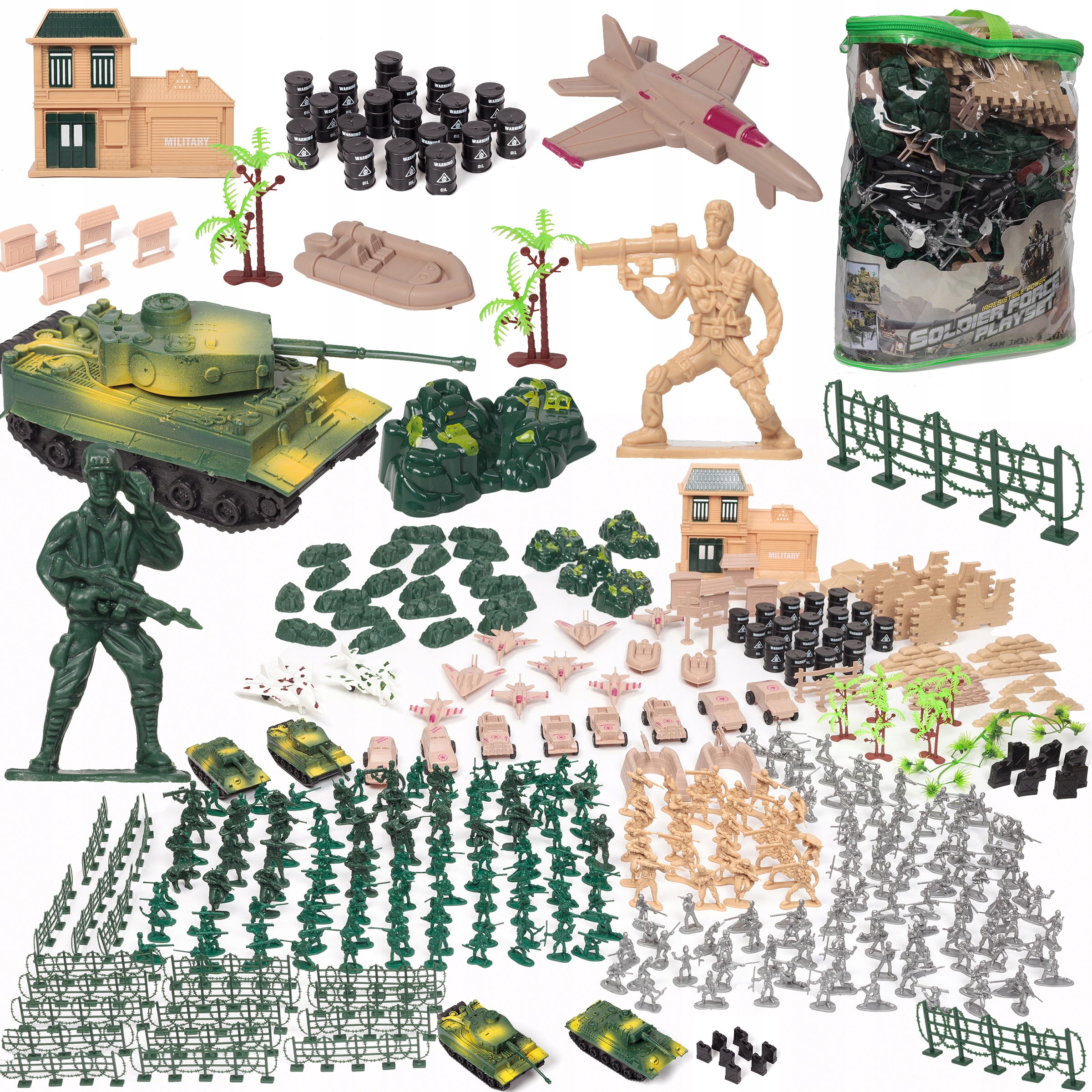 

Żołnierzyki Zestaw Militarny Wojsko Armia 400 el