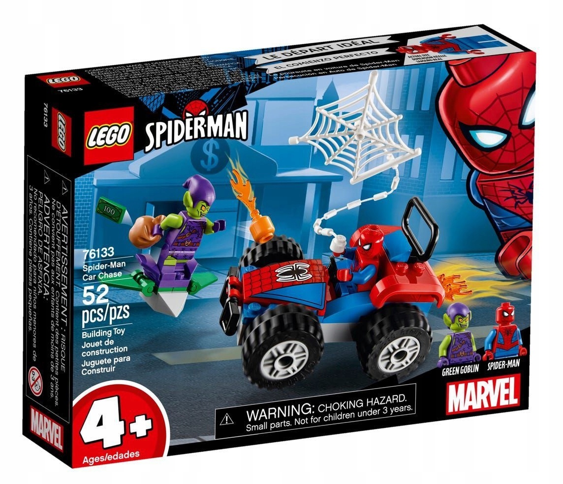 Lego 76133 Marvel Heroes Pościg samochodowy Spider-Mana Goblin Auto