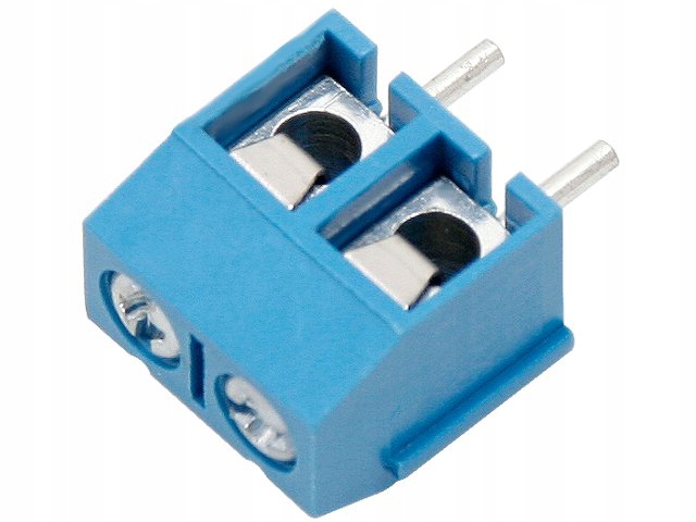 

Listwa montażowa zaciskowa 2x niebieska RASTER:5mm