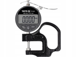 Yato Tloušťkoměr YT-72321 Elektronický Měřič Tloušťky 12,7 mm/0,001 mm