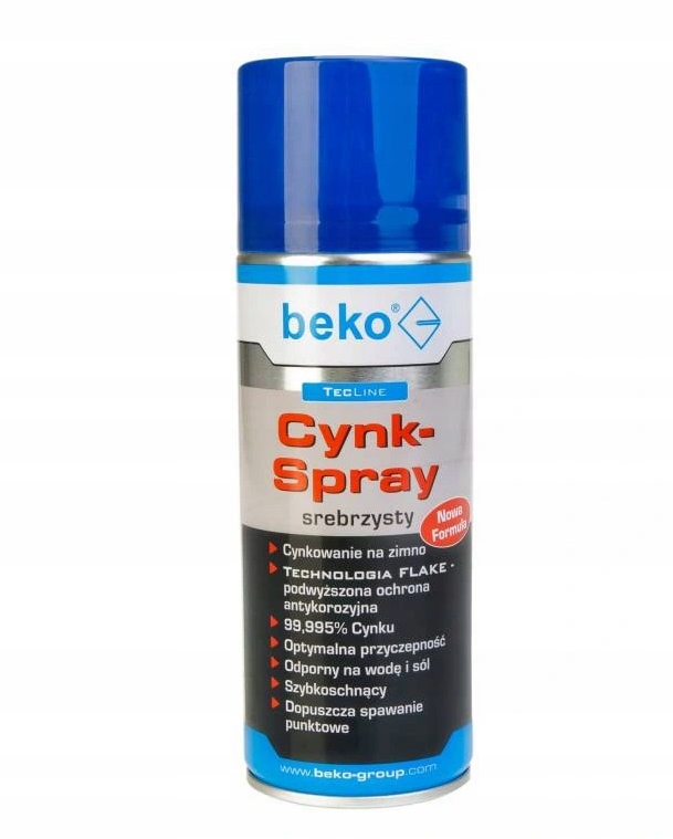 Cynk Spray BEKO 400ml srebrzysty