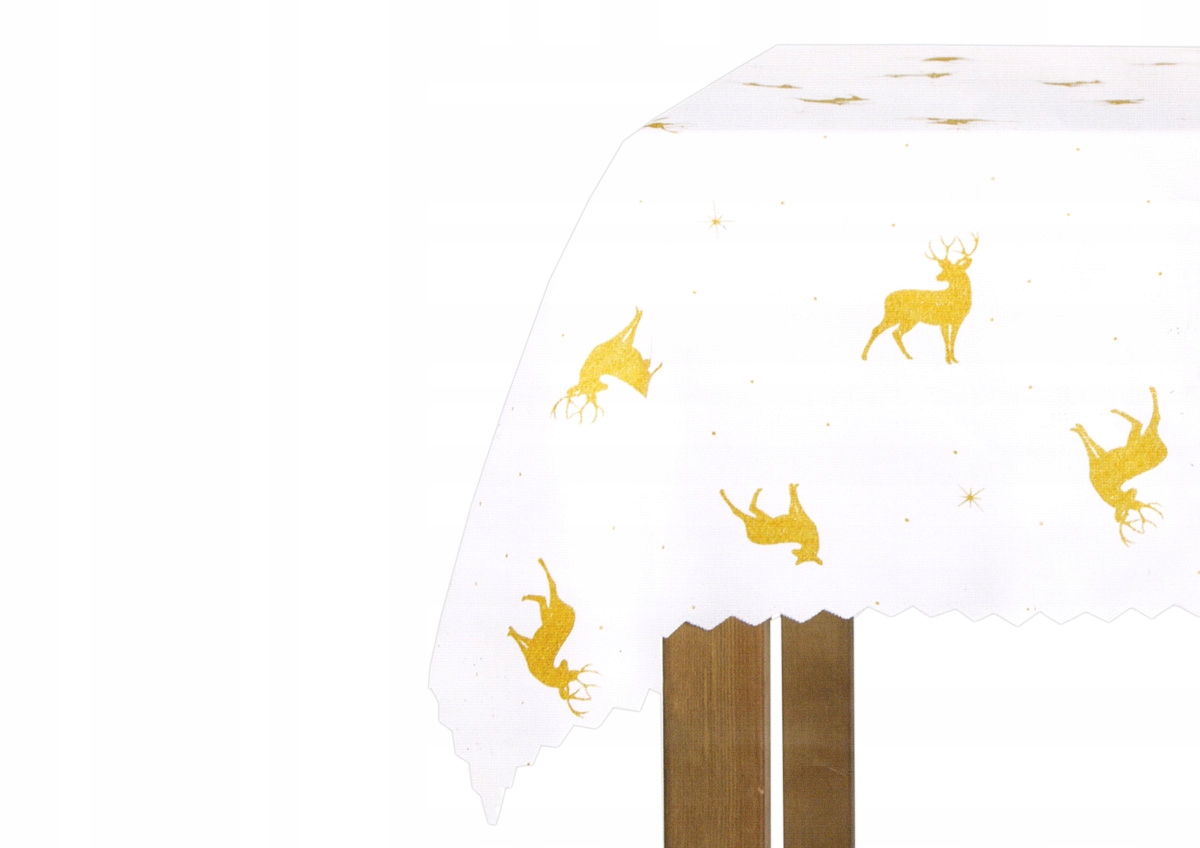 OBRUS BOŻE NARODZENIE ŚWIĄTECZNY 140X220CM WIGILIA Długość 220 cm