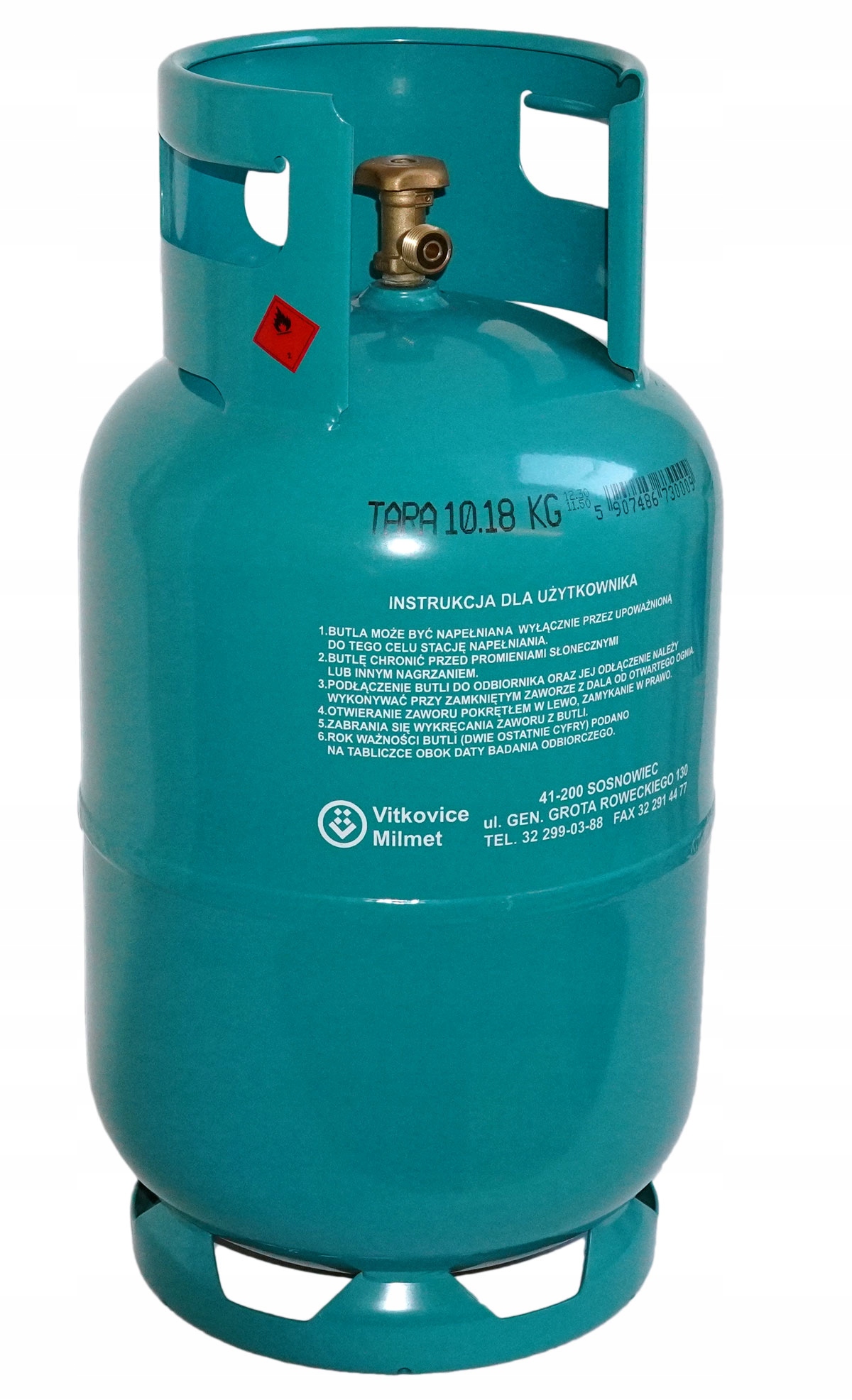 BUTLA GAZOWA PROPAN-BUTAN 11 KG LPG GRIL PIEC KUCHENKA GAZ