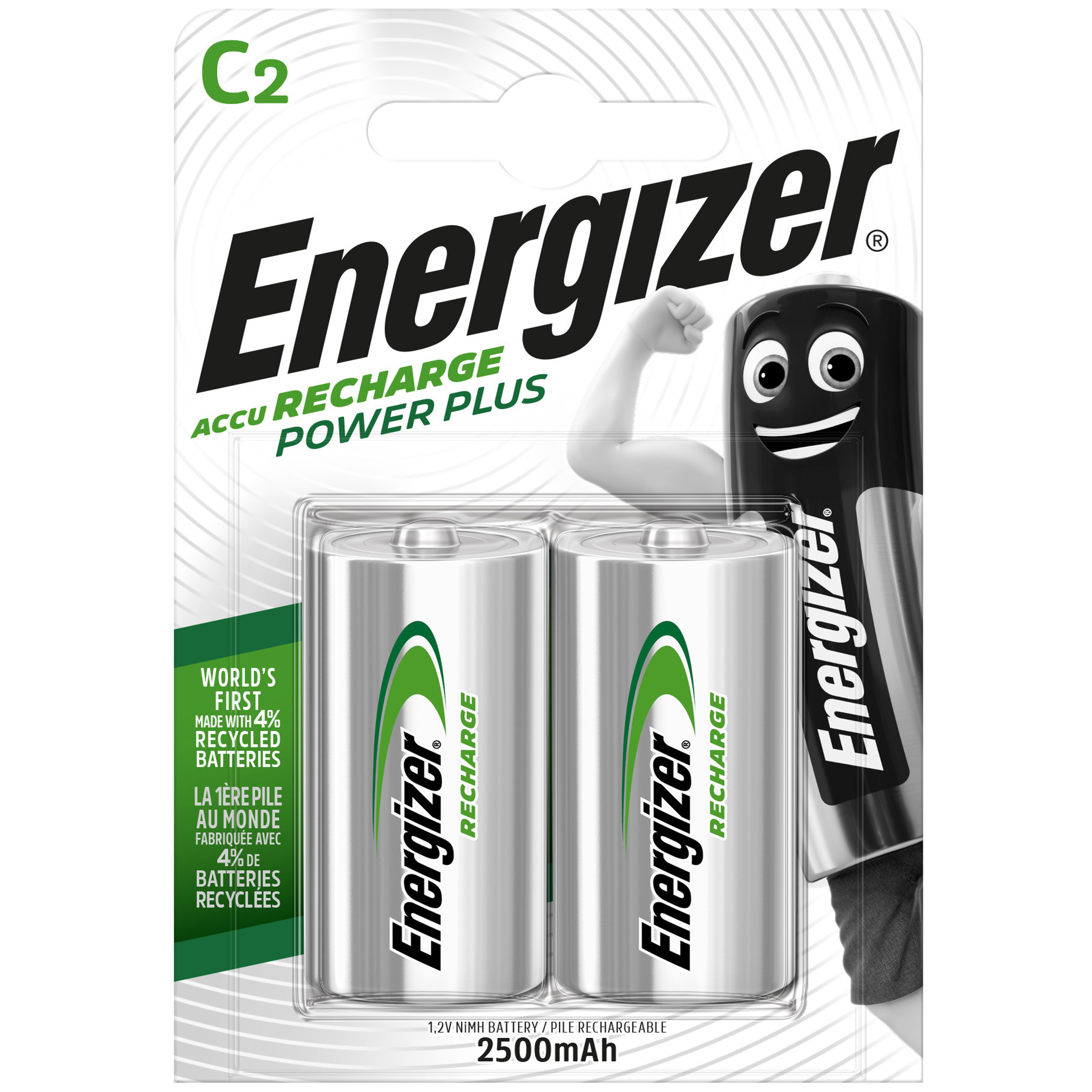 

2x Akumulatorki Energizer Power Plus C R14 2500mAh