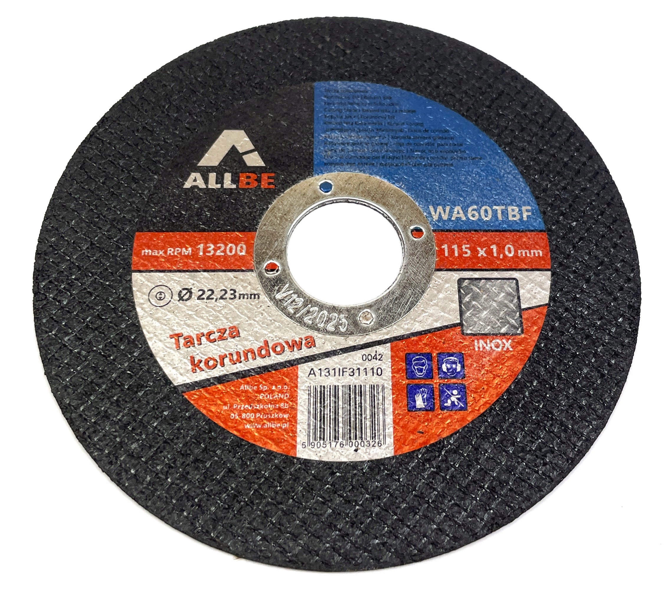 TARCZA DO CIĘCIA METALU 115MM 1.0MM 10SZT INOX WYTRZYMAŁE Marka inny