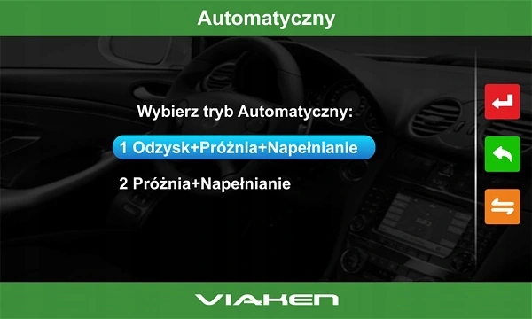STACJA KLIMATYZACJI j POLSKI Nowy Czynnik R1234YF Tank Capacity 10 kg