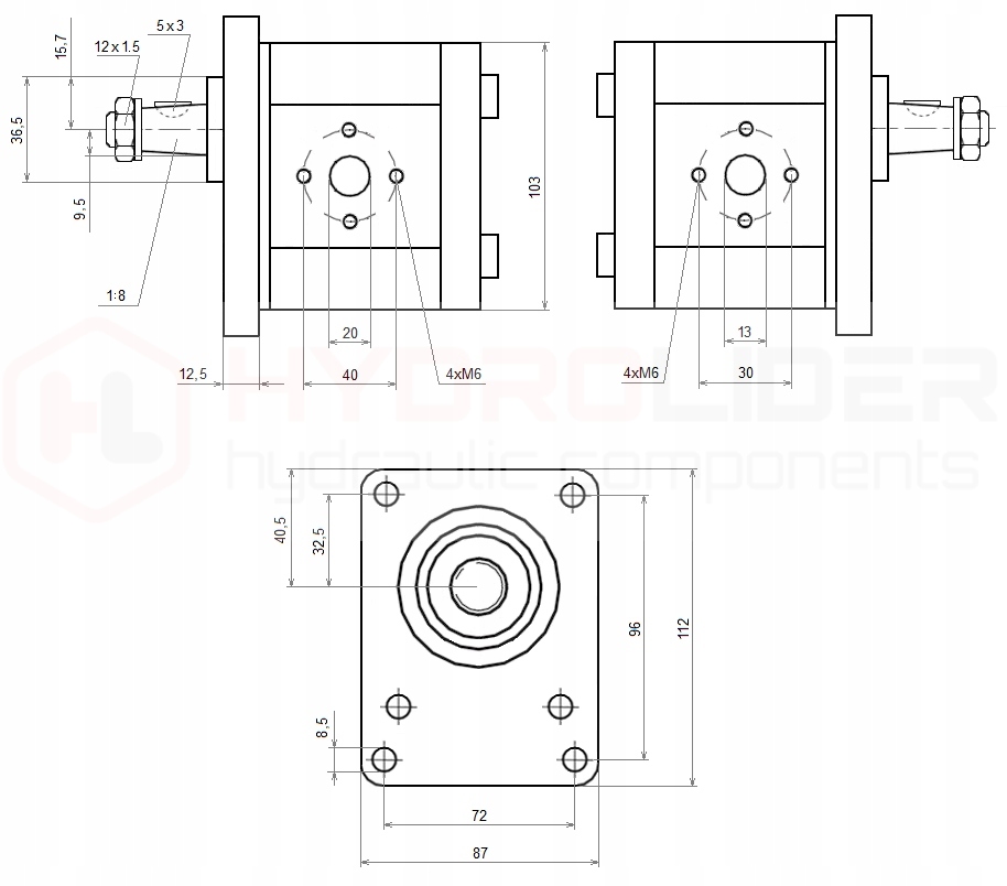 POMPA HYDRAULICZNA SAME WZMOCNIONA MARKOWA Part number 0