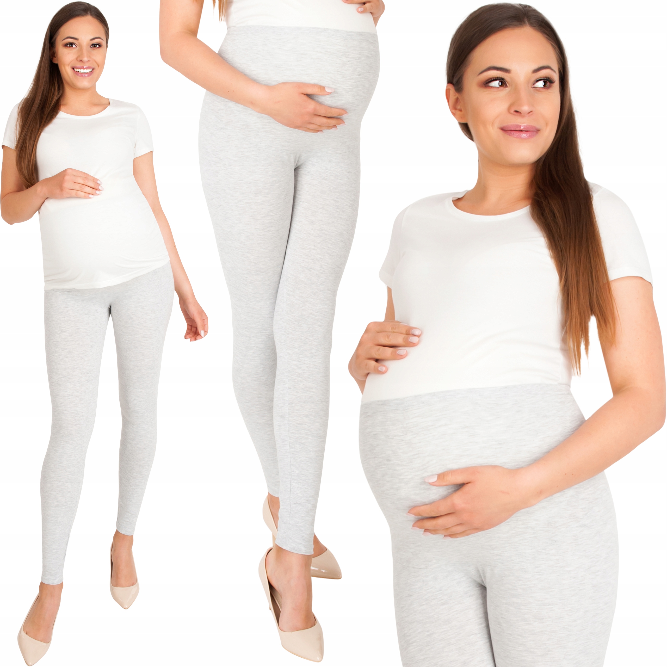 

Leginsy Ciążowe Legginsy Z Panelem Rozm 3XL Długie