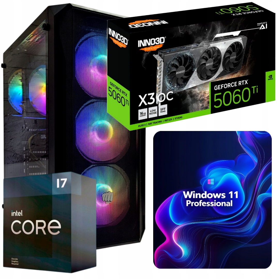 Počítač Pro Hry Gamer Pro I7 32GB/1TB Ssd Rtx 5060TI 16GB Win 11