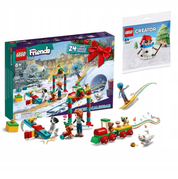 Lego Friends Adventní Kalendář 2023 Vánoční Dárková Dárek 41758