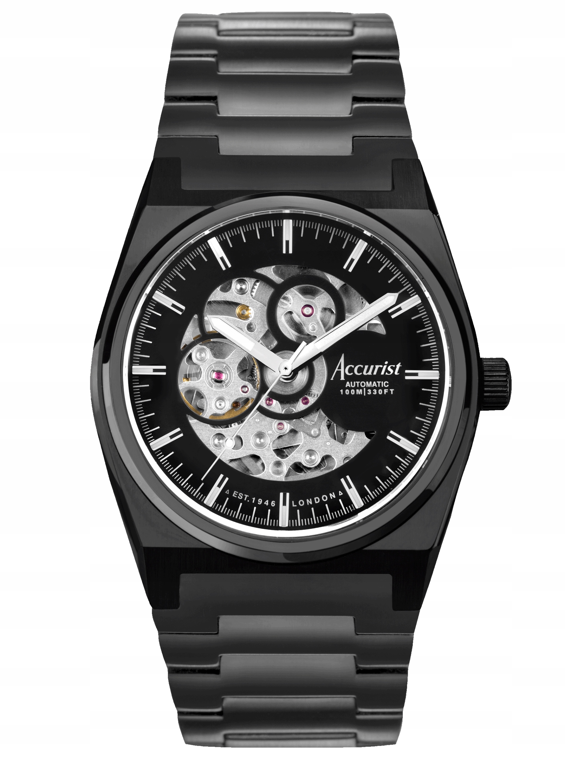 Nové Originální Pánské Hodinky Accurist Origin 70023 Skeleton Automatic