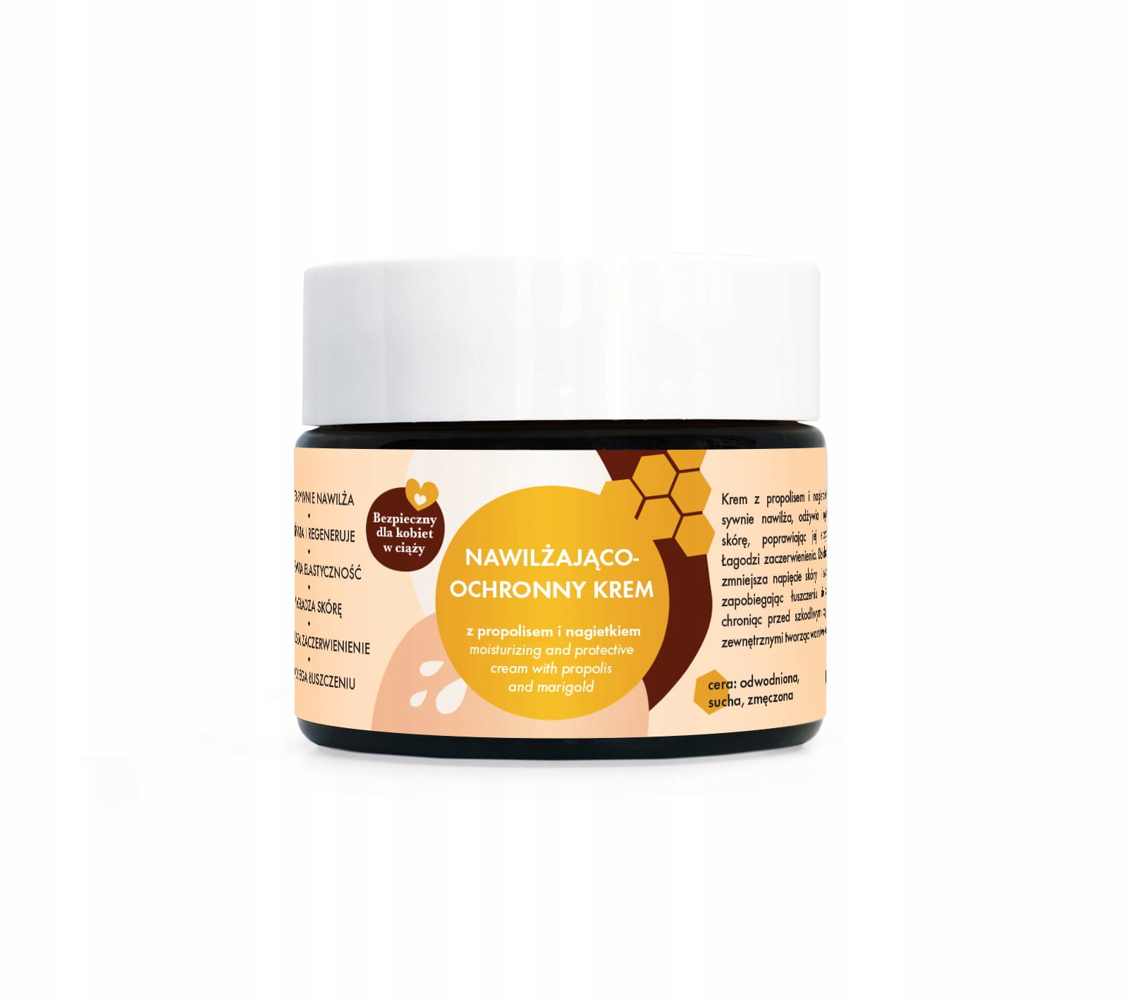 Lullalove Hydratační a ochranný pleťový krém s propolisem a měsíčkem