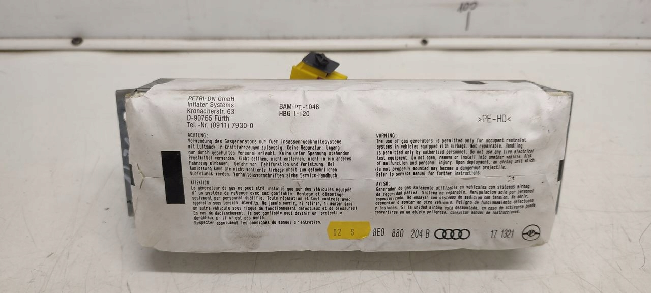 Airbags air bag Gurten sensor Audi A4 B6 2,4 V6