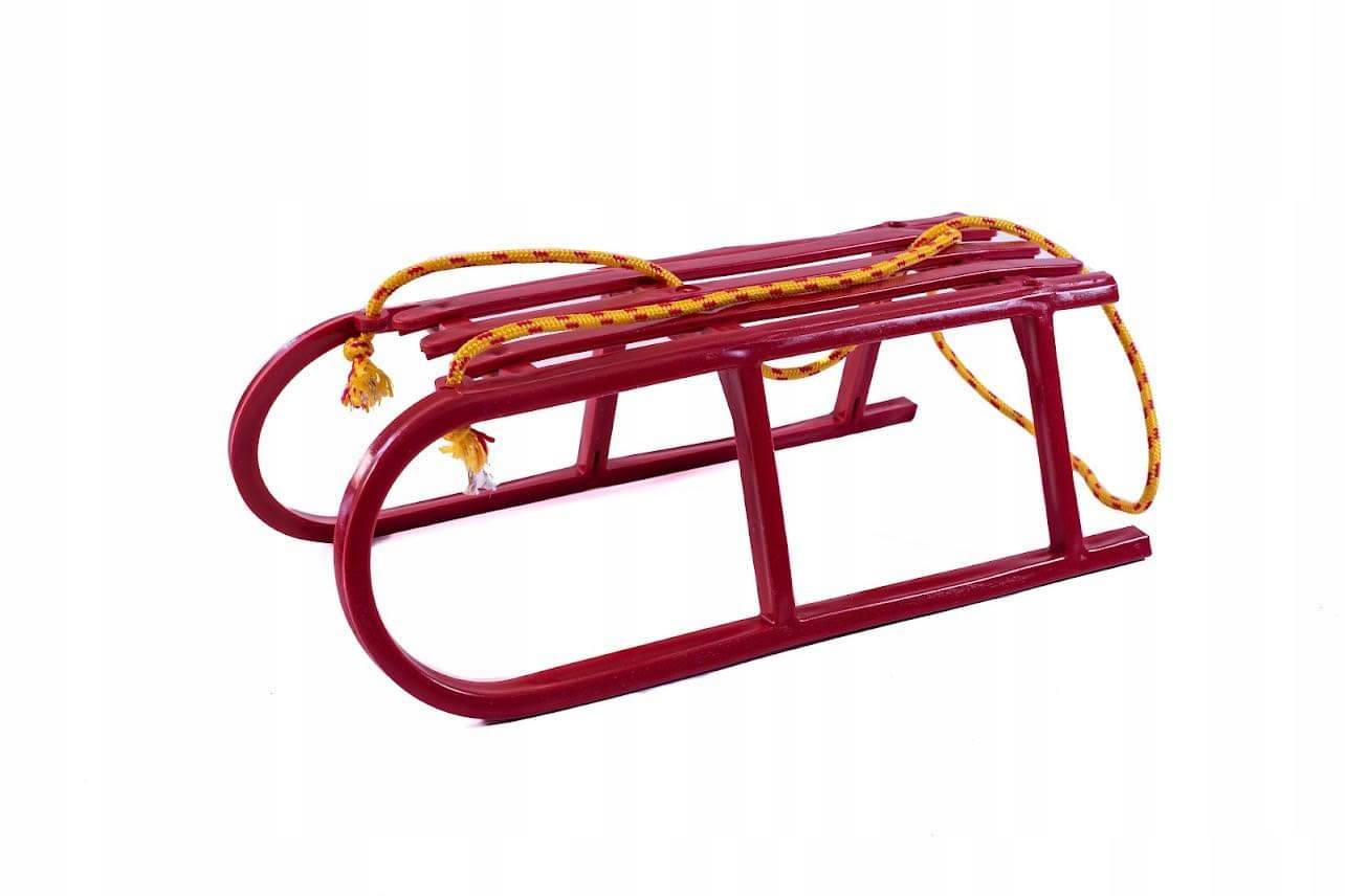 SOLIDNE POLSKIE SANKI DLA DZIECI CZERWONE +SZNUREK Marka inna