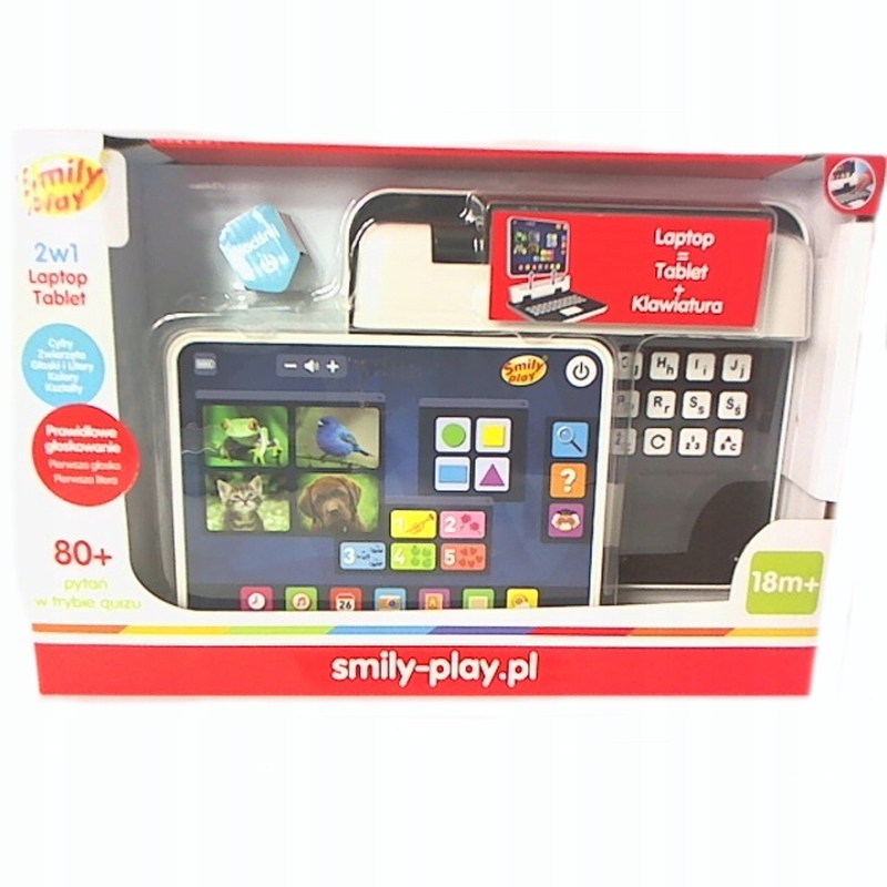 Laptop Tablet Komputerek dziecięcy Smily 2w1 Bohater / Bajka brak