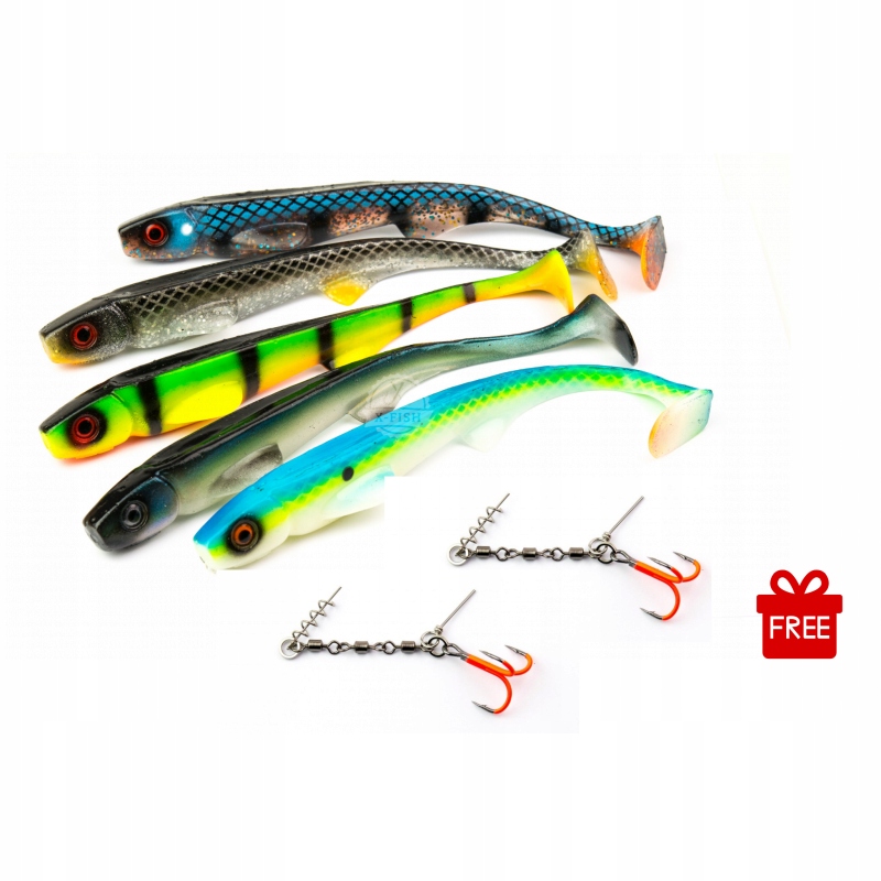 Sada Angry Pikes Back Twist 20 cm MIX 4ks