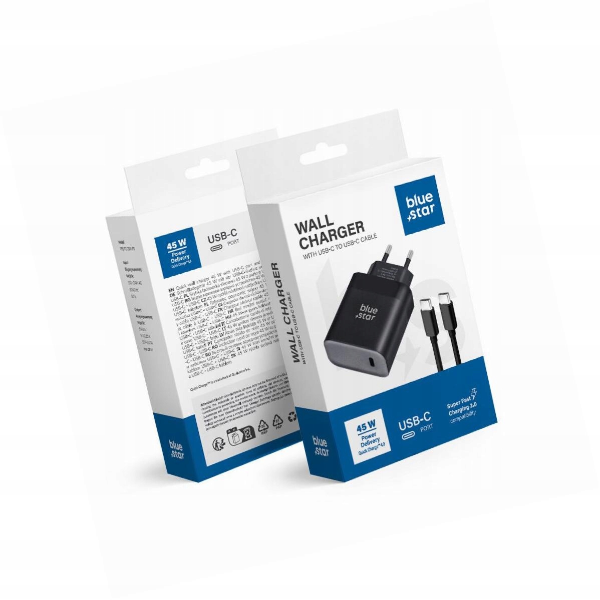 Szybka ładowarka 45W z odpinanym kablem Usb-c do Samsung Galaxy M51