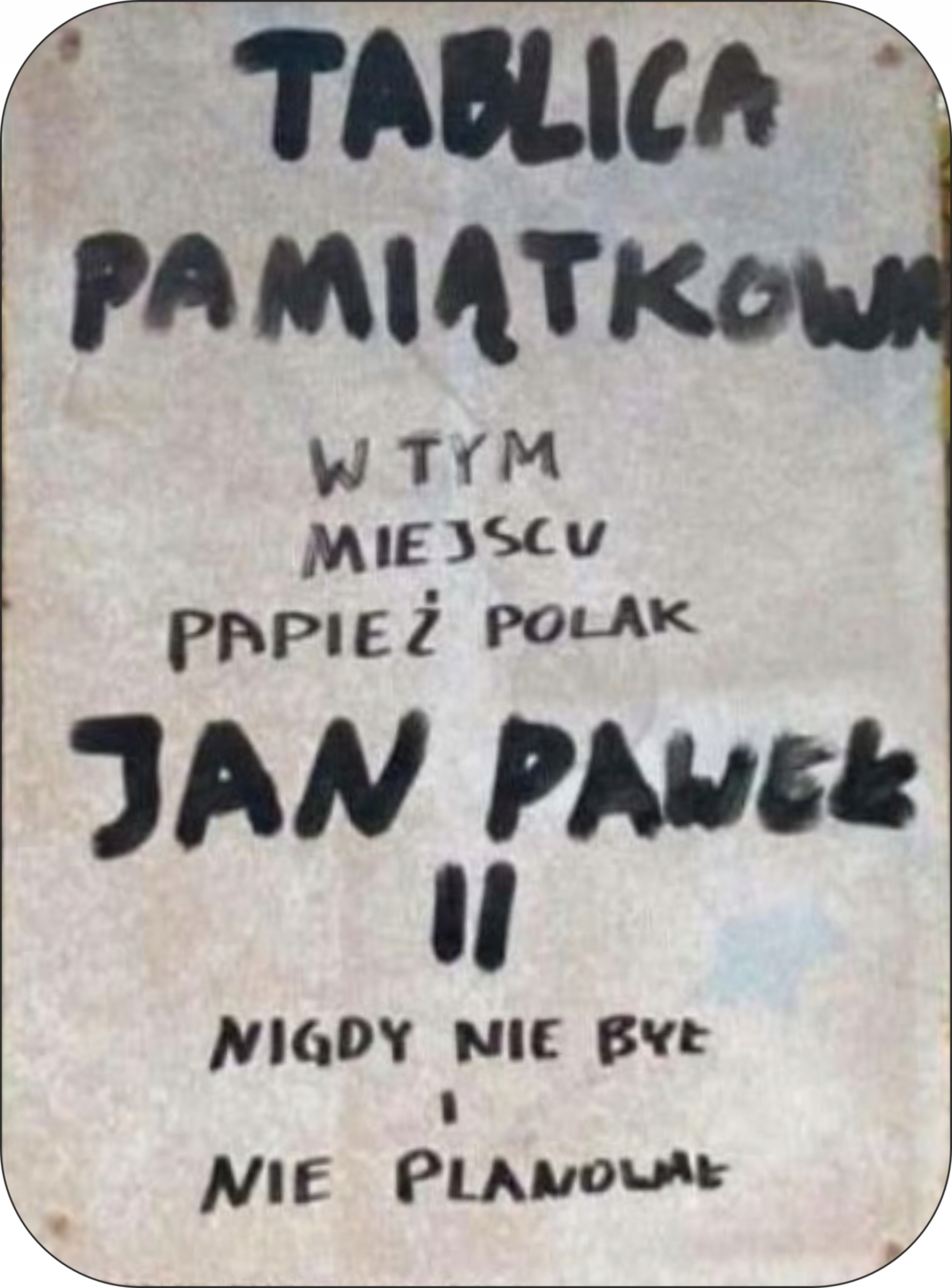 

Magnes na lodówkę Tablica jan paweł 2 2137 papaj