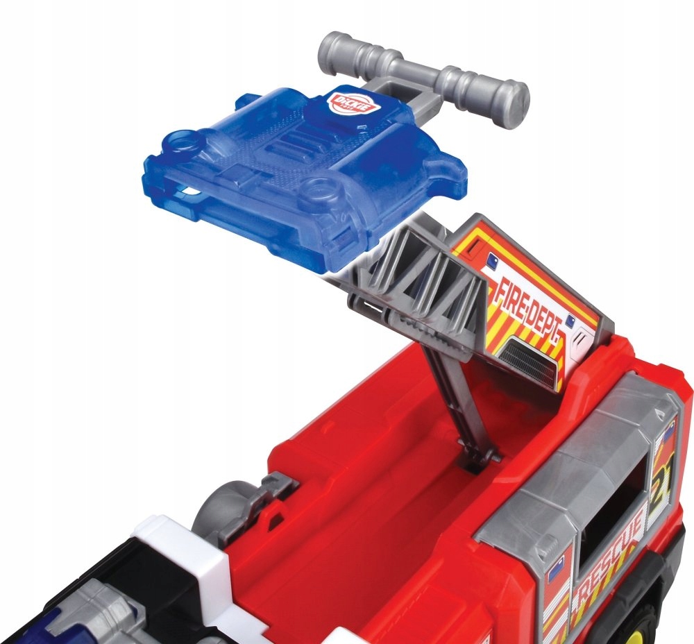 Straż Pożarna 30 cm Pojazd ratunkowy Wóz strażacki Światło Dźwięk Dickie Materiał plastik