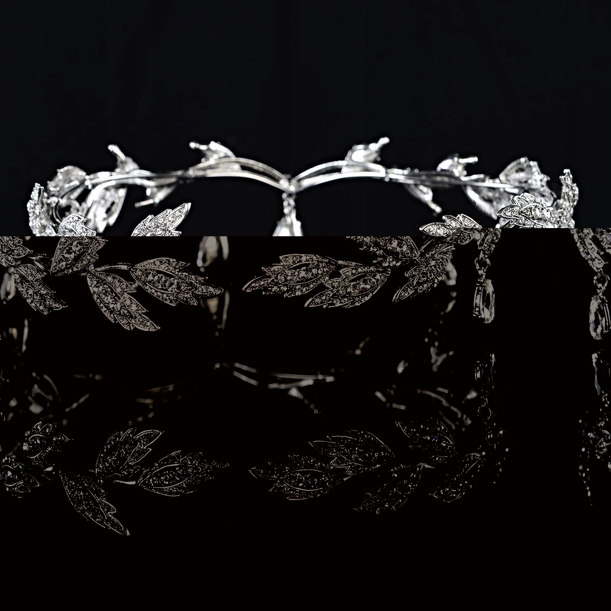 Rhinestone Liść Ślub Tiara Z Pałąkiem Głowę Czoło Kod producenta sfdagagaw