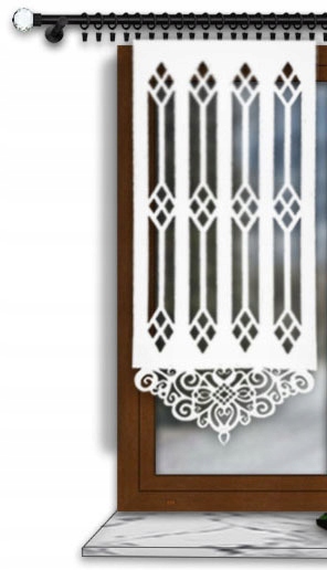 PANEL AŻUROWY FIRANA GOTOWA EKRAN 70 x 110 WZORY Materiał poliester