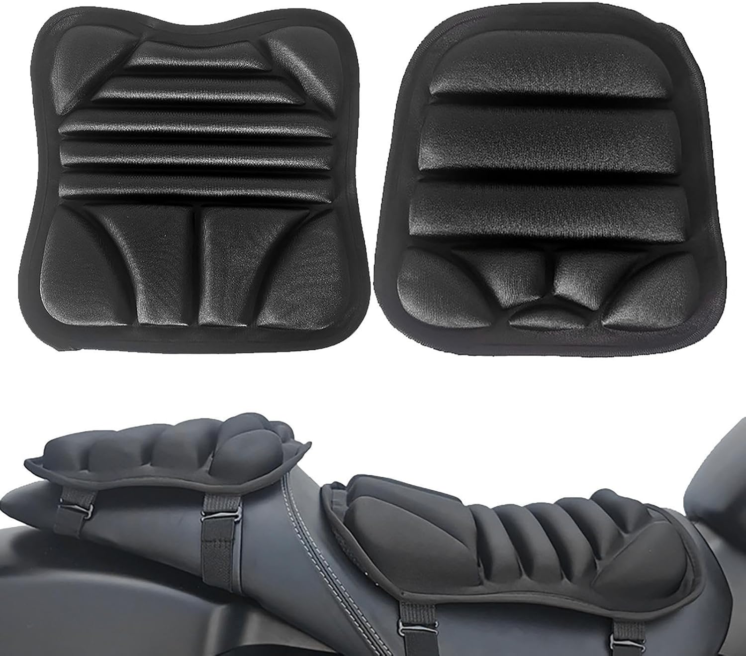 2ks Silná Gelová Polštář Na Motocykly Komfort Voděodolná Tlumící