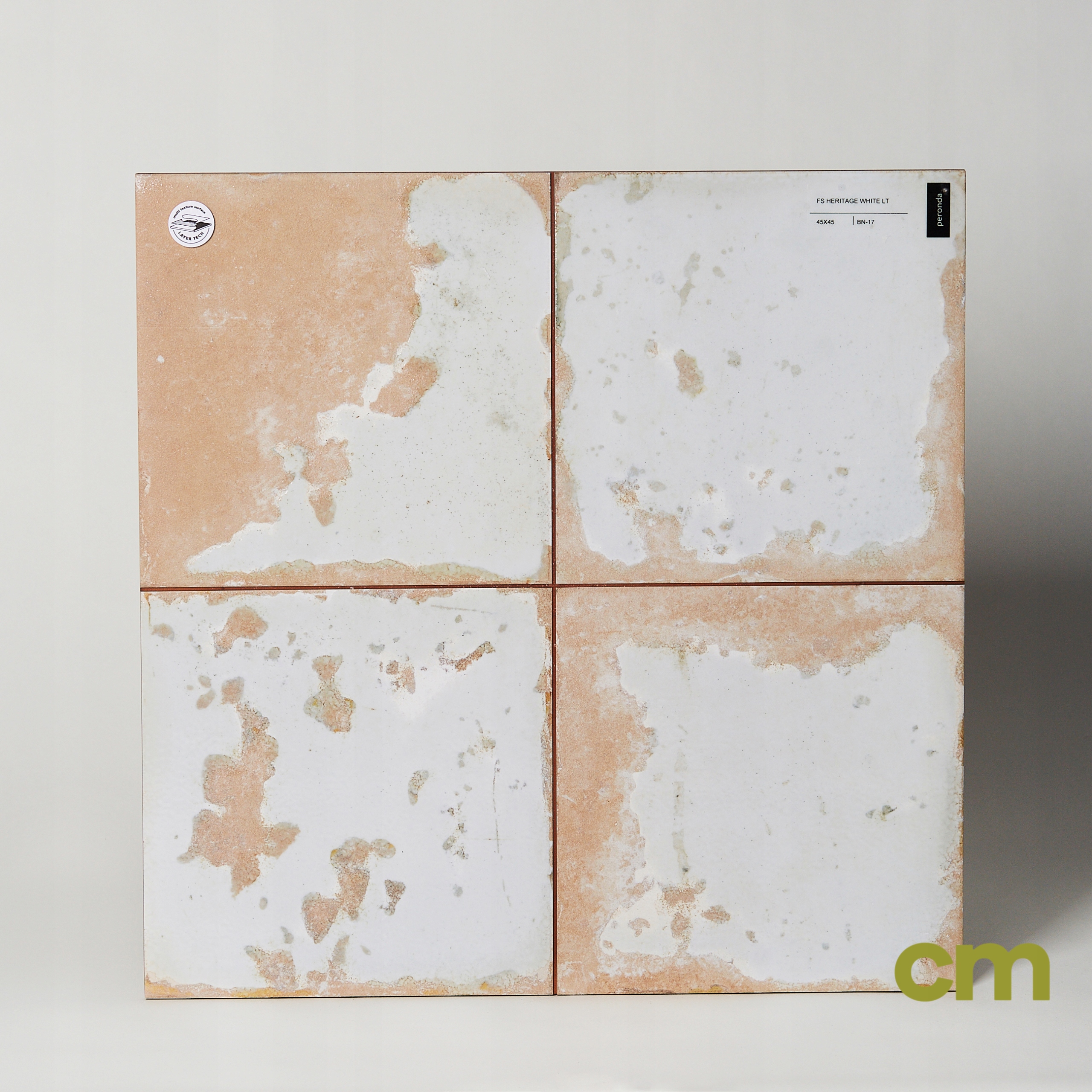 BIAŁE PŁYTKI NA PODŁOGĘ I ŚCIANĘ - Peronda Fs HERITAGE WHITE LT 45×45cm