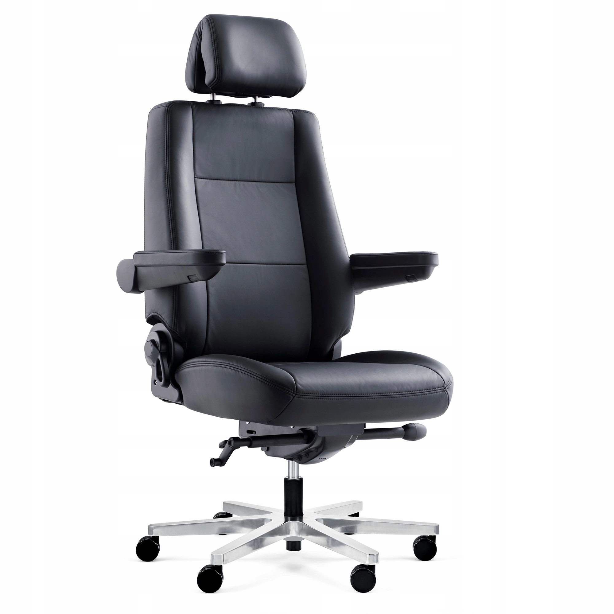 Kancelářská židle černá Kancelářská židle Otočná židle Ergonomická ekokůže