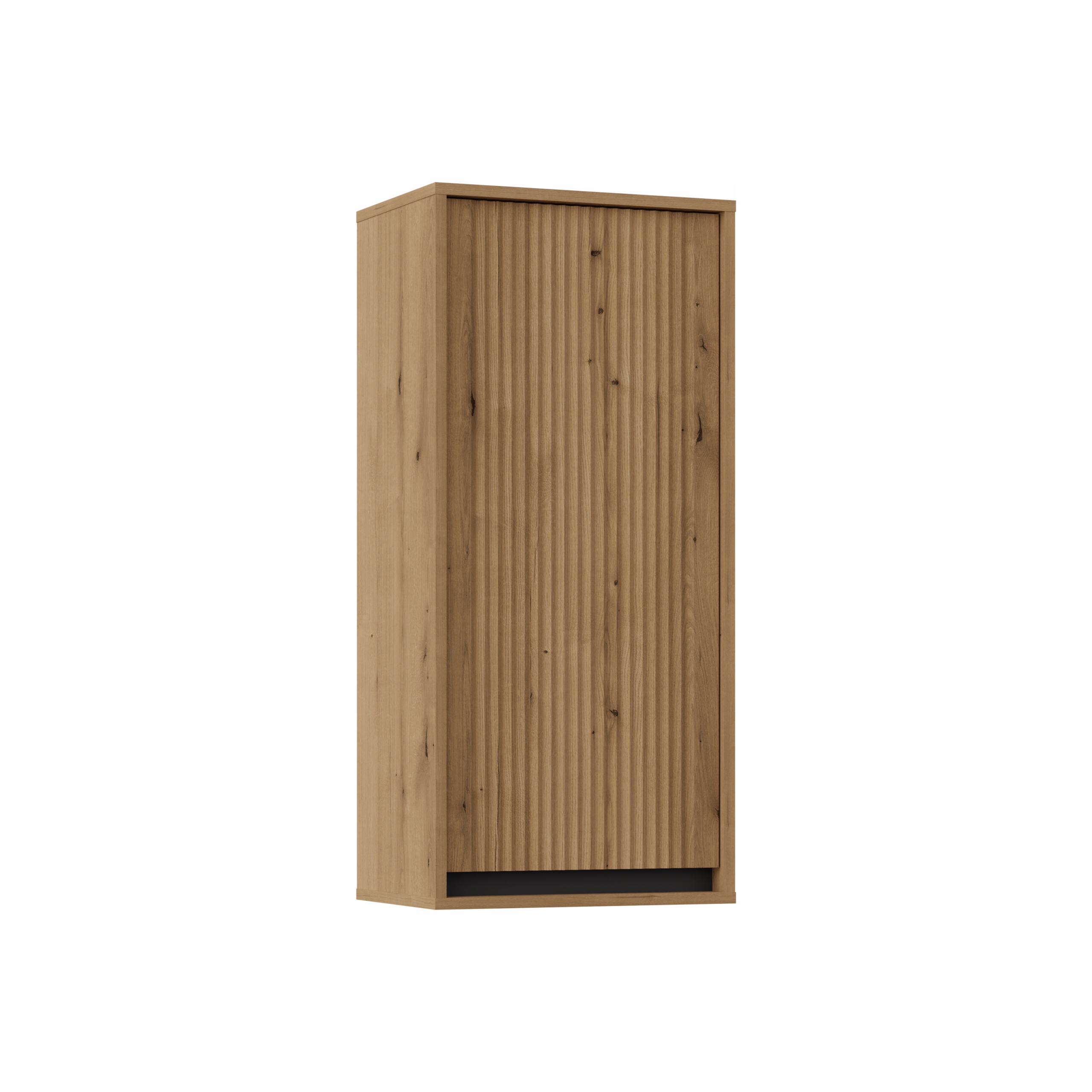 Moderní závěsná vitrína Saporo Lamele Dub Evoke do obývacího pokoje pro mládež