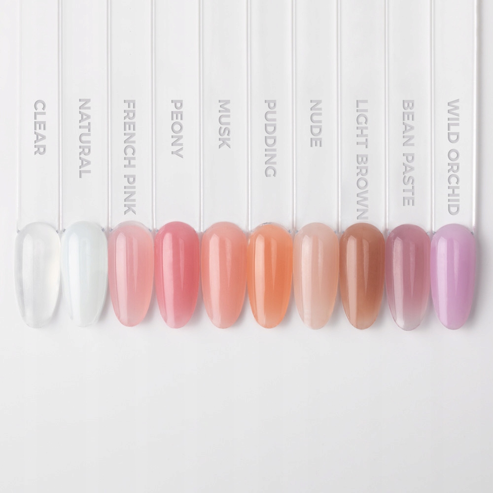 Polygel Akrylożel Budujący Przedłużanie Paznokci żel French Pink 30ml Nr 06 Kolor dominujący róże i fiolety