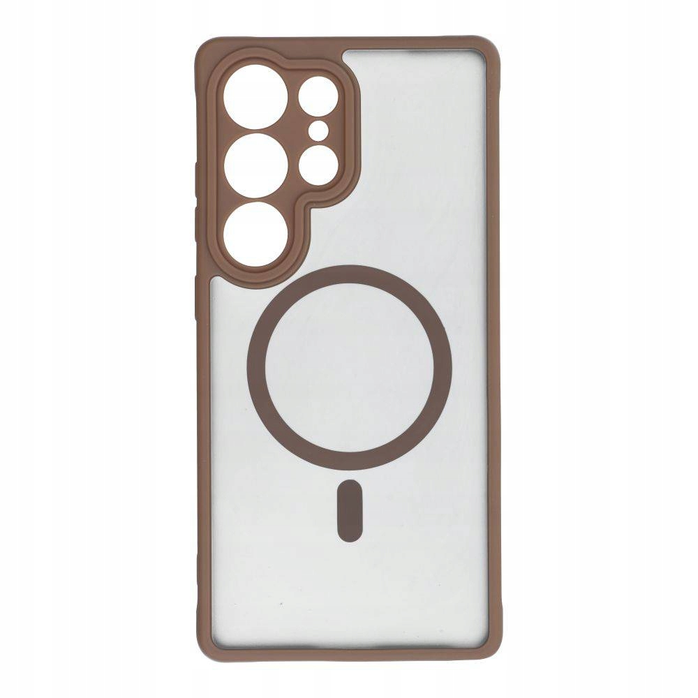 Etui Full Matte Mag Cover Kompatybilny do Magsafe Do Samsung A36 Brązowy