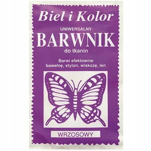 

Bk Barwnik do tkanin uniwersalny Wrzosowy