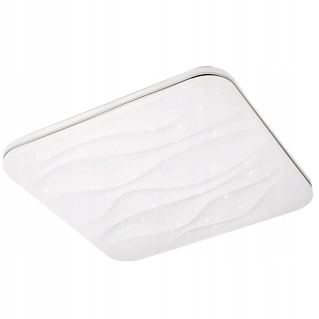 Lampa Plafon Led Dekoracyjny Efekt Gwiazd Biały 72W Pilot Regulacja