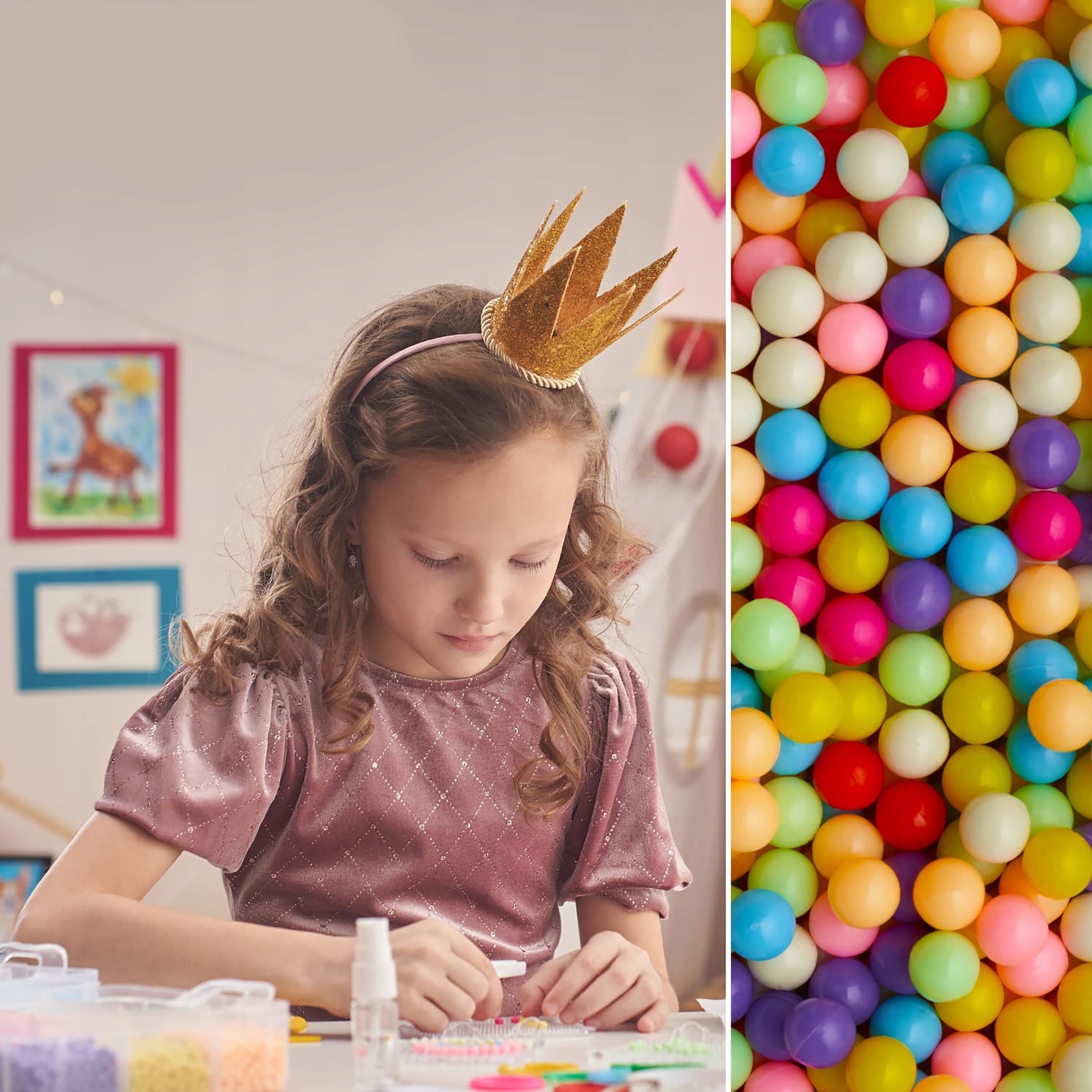 KORALIKI WODNE DO BIŻUTERII 10 000 KORALIKÓW MEGA BEADS ZESTAW DLA DZIECI Płeć chłopcy dziewczynki