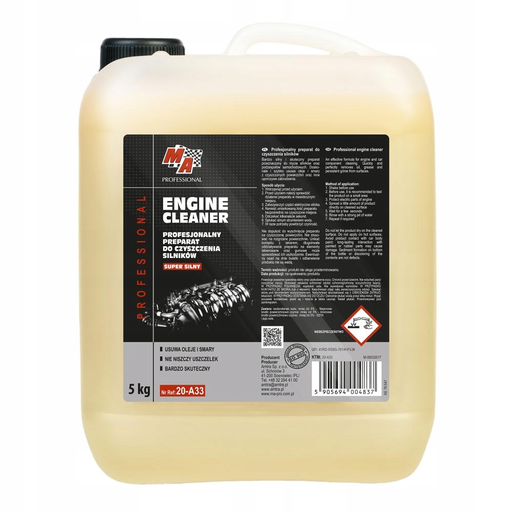 MOCNY PŁYN DO MYCIA SILNIKA 5L PROFESSIONAL